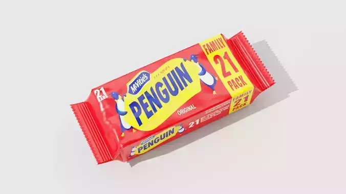 Biscuit wrapper 3d model 3D model