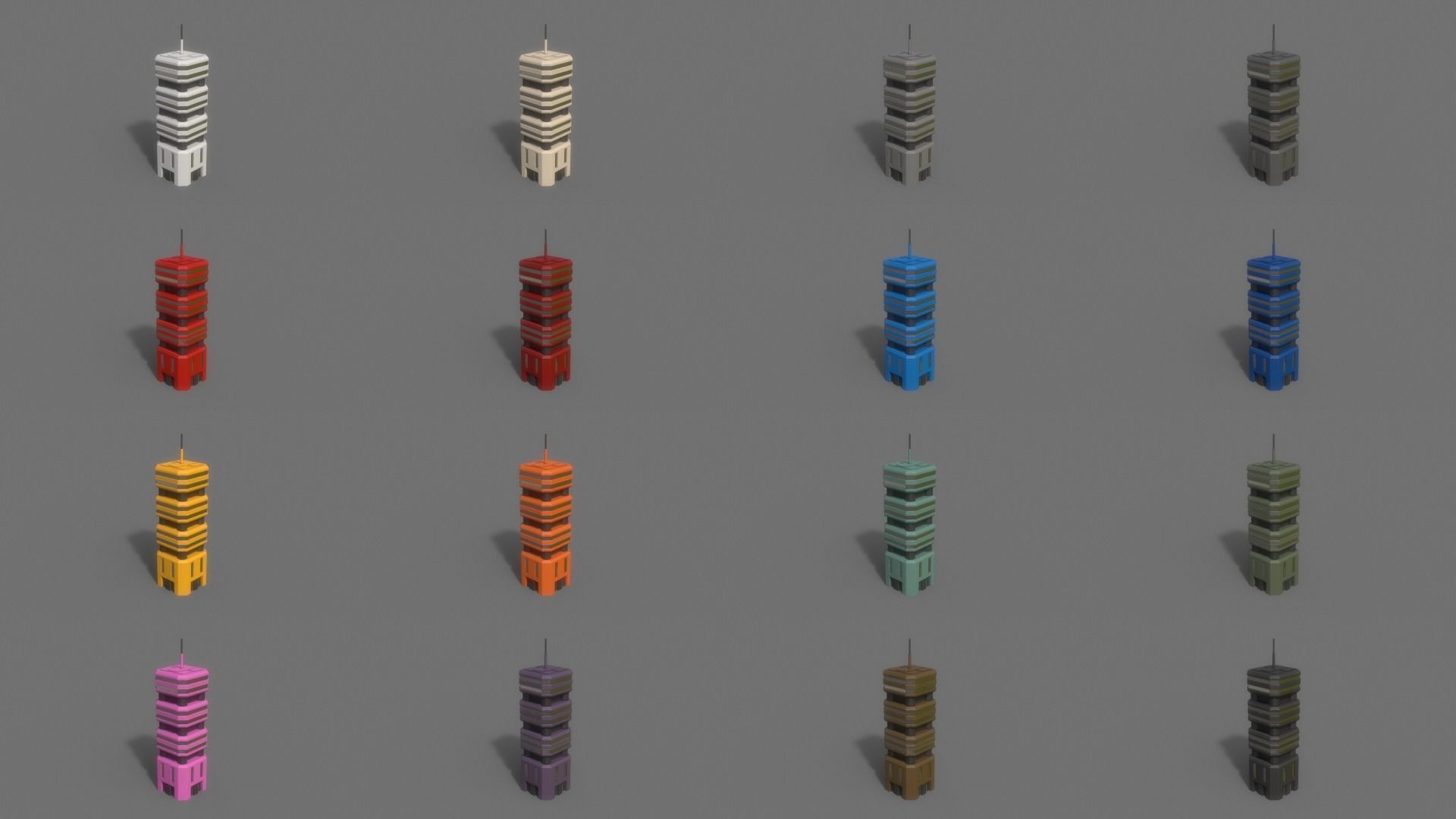 PBR Sci-Fi Building A 31-40 3D Model Collection_12