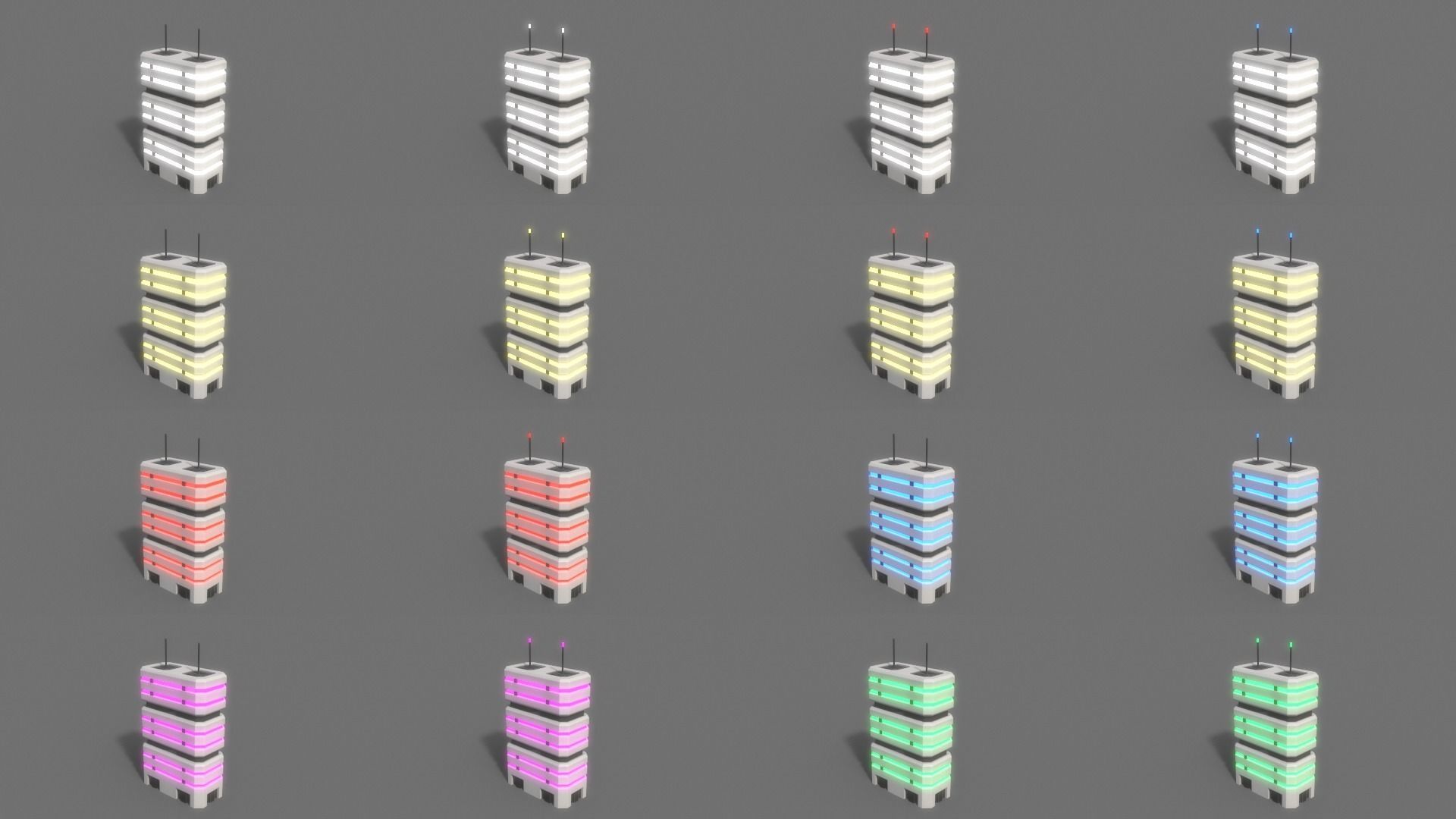 PBR Sci-Fi Building A 31-40 3D Model Collection_25