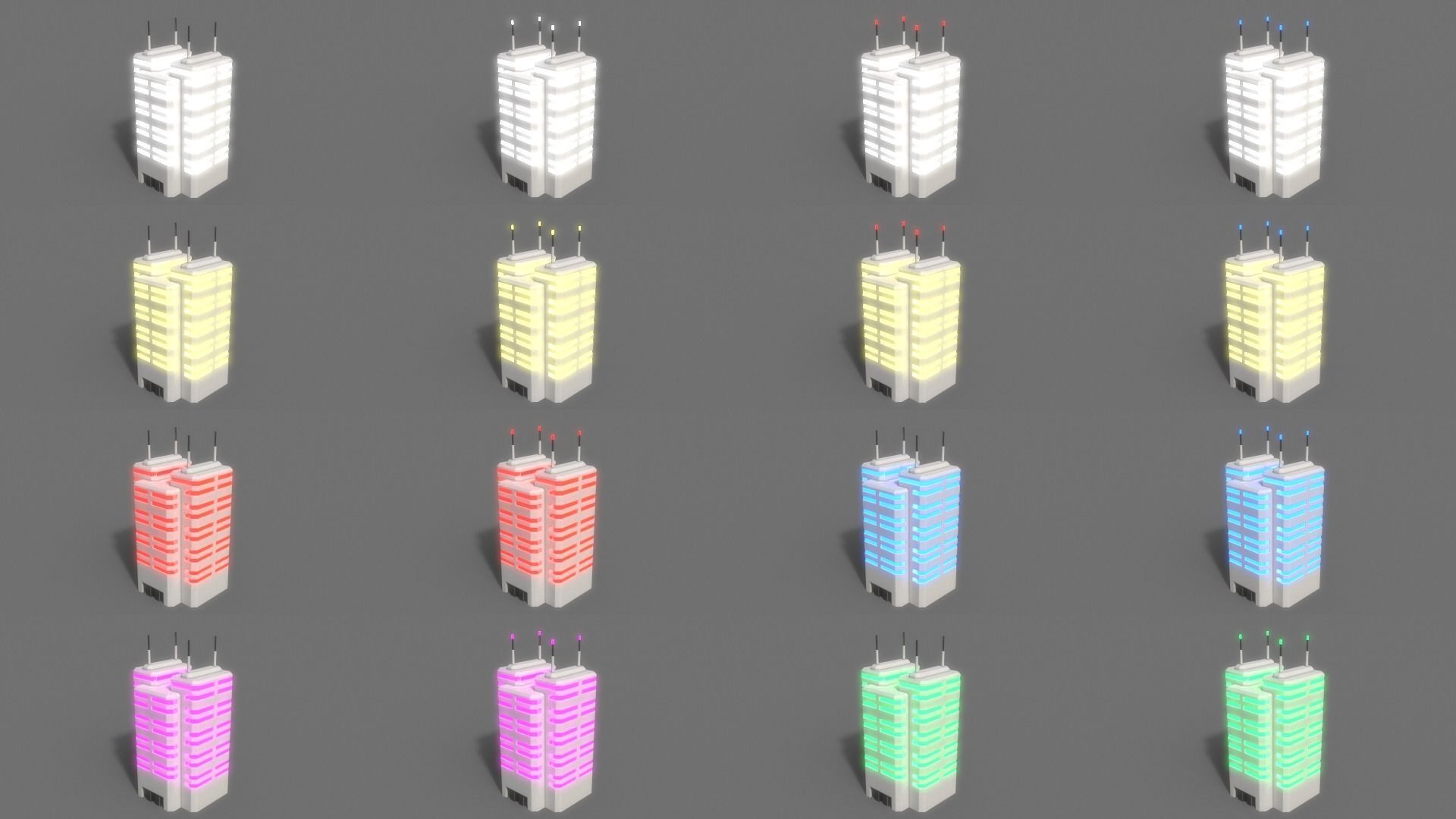 PBR Sci-Fi Building A 31-40 3D Model Collection_30