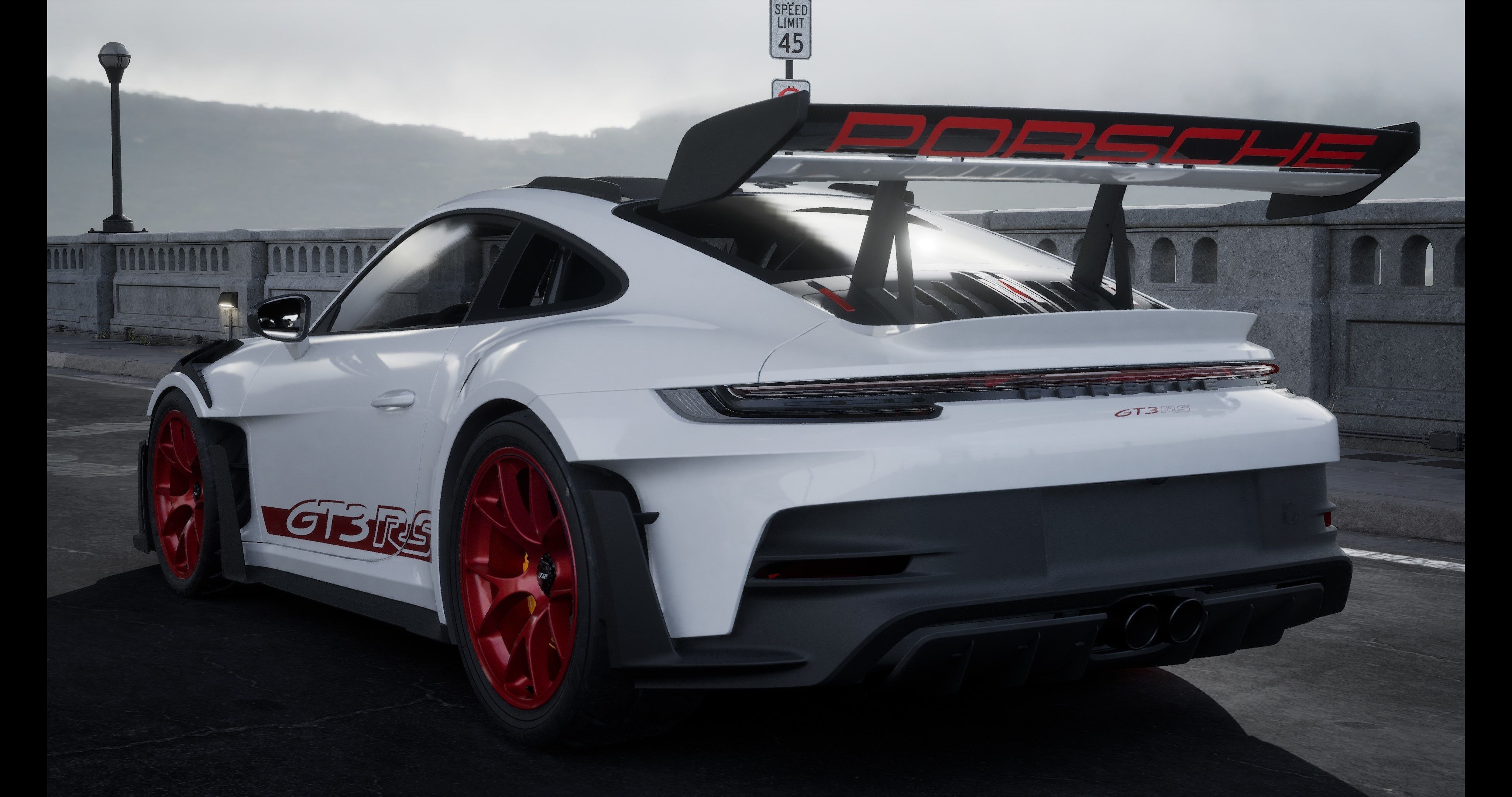 Porsche 911 GT3-RS 992 2023 Weissach Package RS 3D model Low-poly 3D model_7