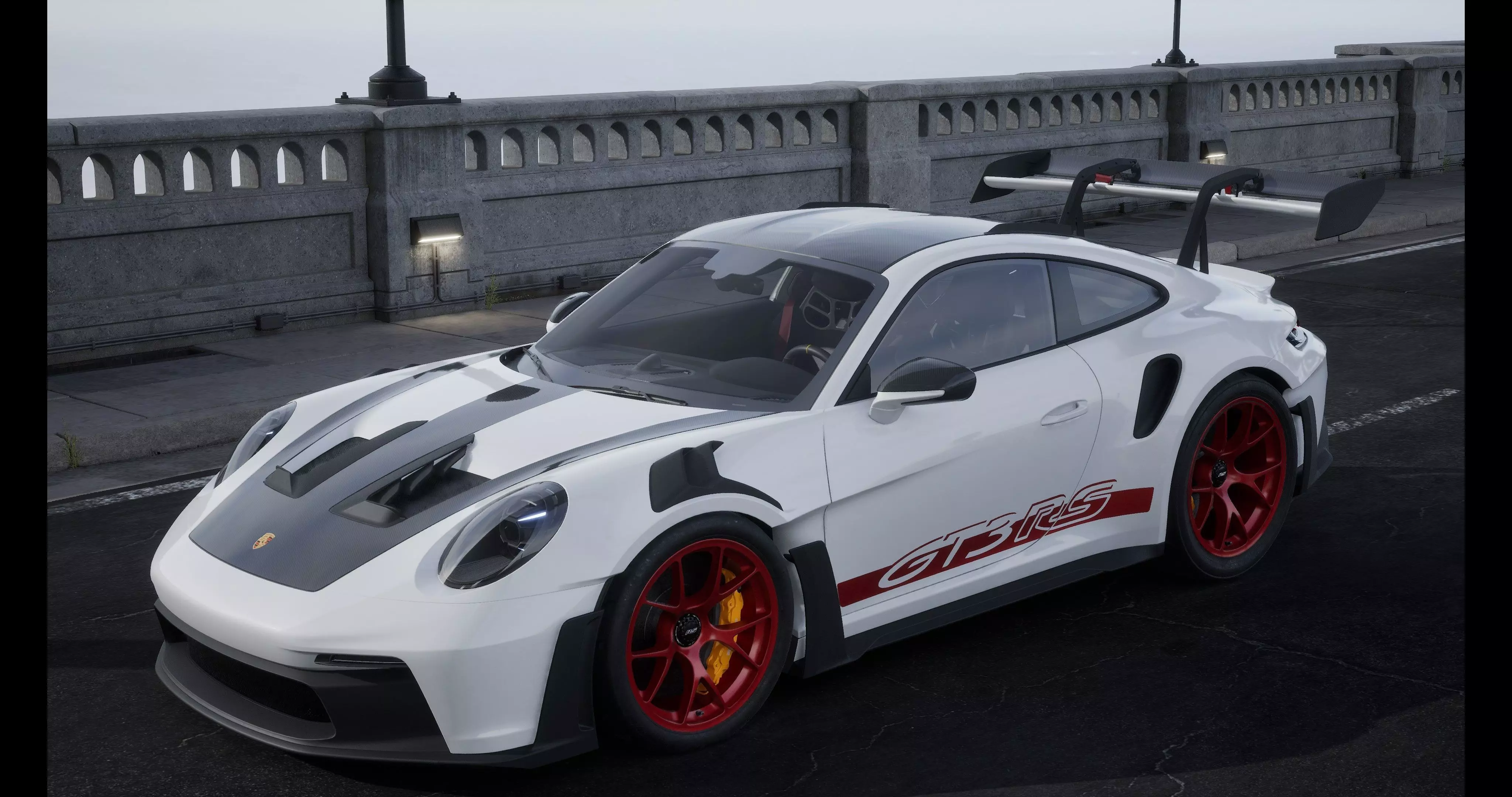 Porsche 911 GT3-RS 992 2023 Weissach Package RS 3D model Low-poly 3D model_0