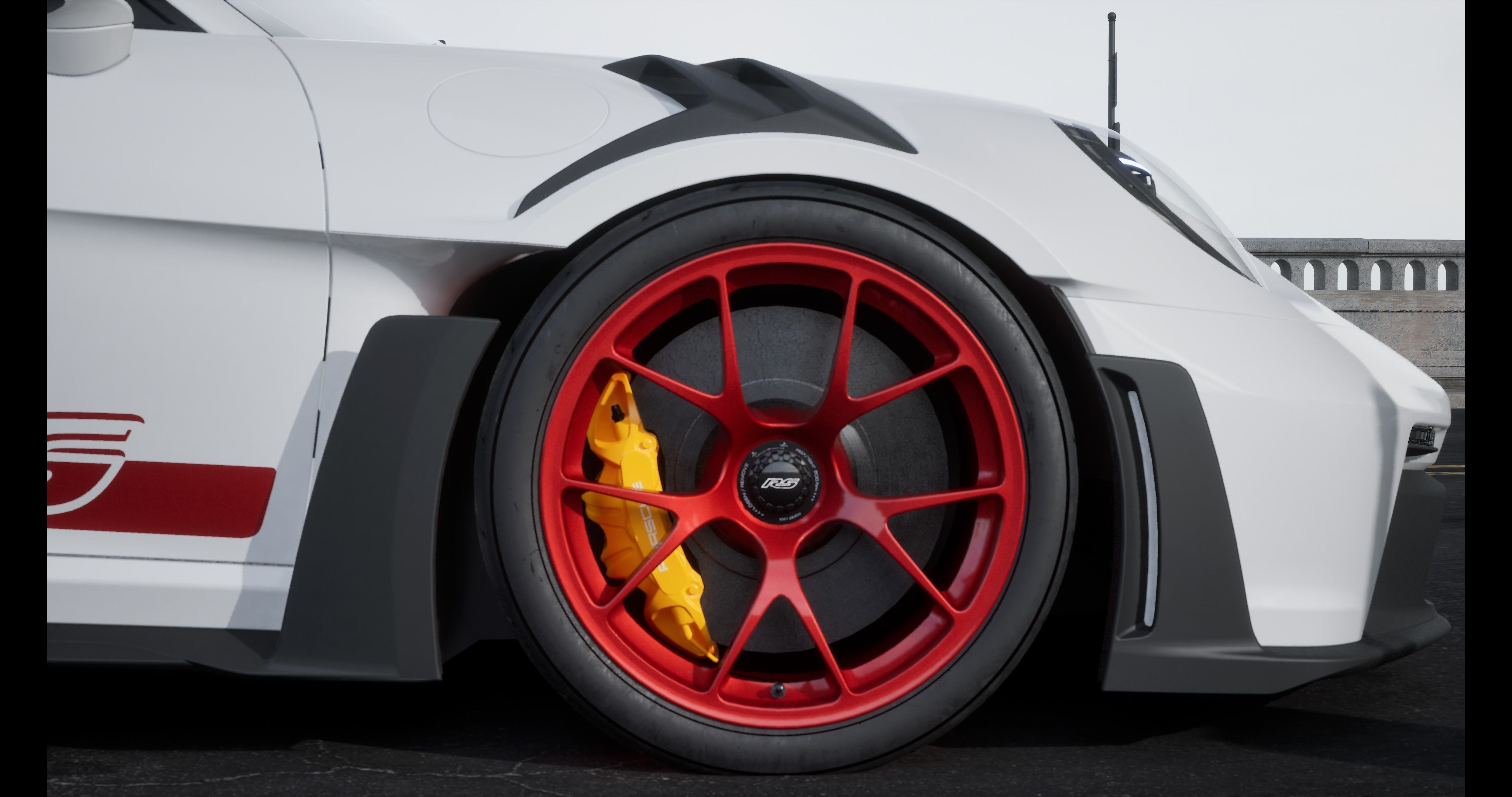 Porsche 911 GT3-RS 992 2023 Weissach Package RS 3D model Low-poly 3D model_4