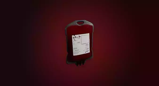 Medical Blood Bag I PBR Model I Game Ready