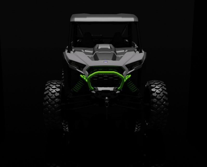 2025 RZR XP 1000 Ultimate Storm Gray Low-poly 3D model_13