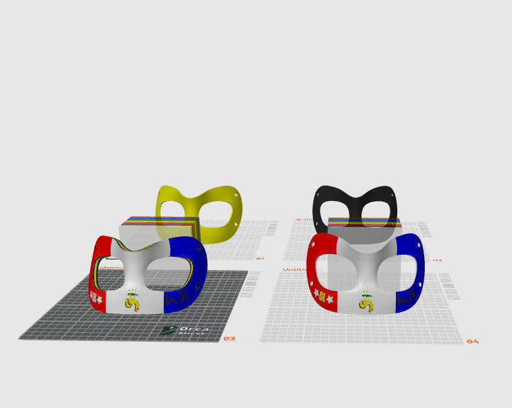 MBAPPE MASK FAN ART - STL - 3MF MULTICOLOR 3D print model_2