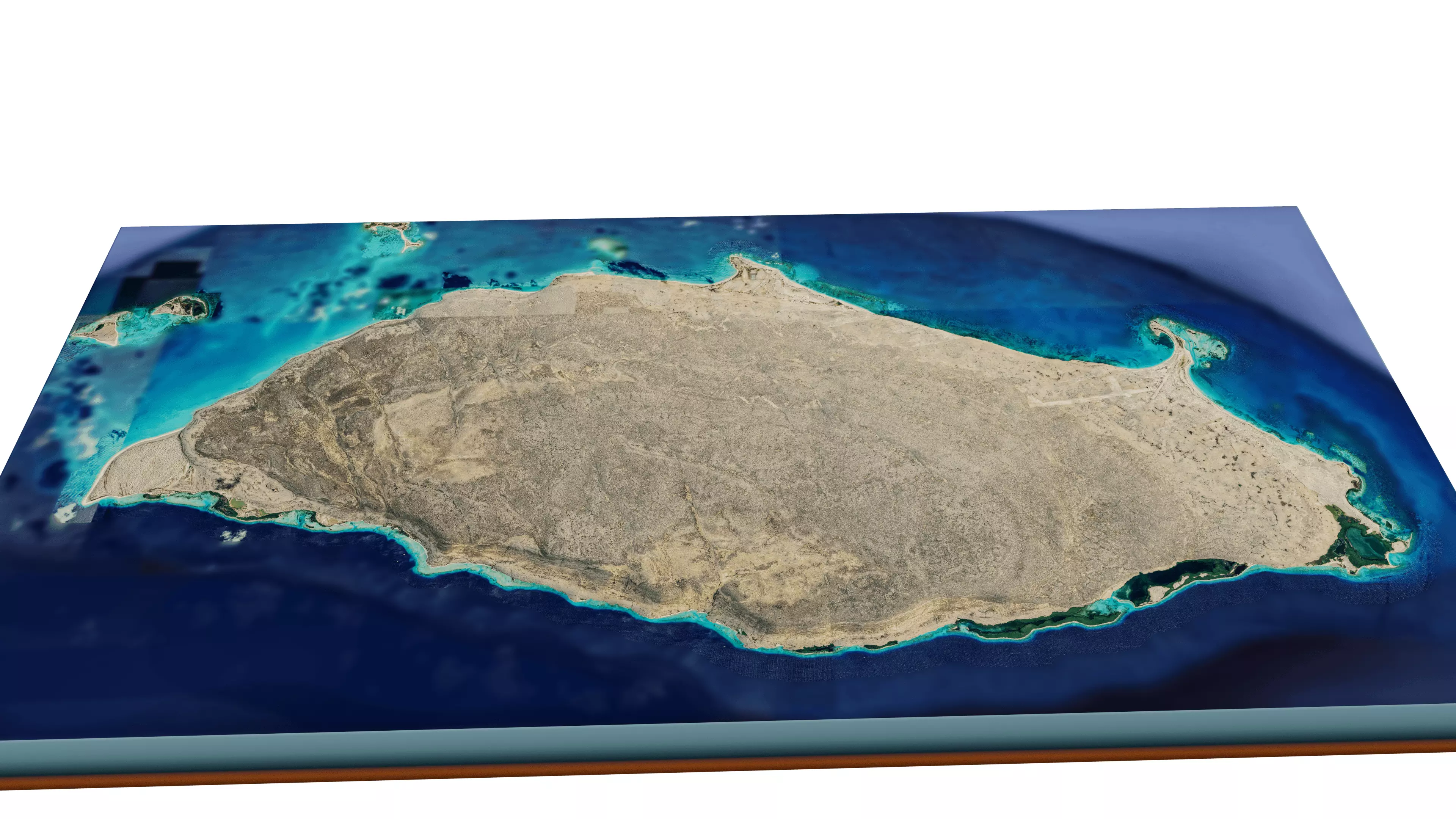 tortuga island 3d model terrain Low-poly 3D model