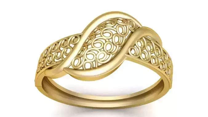 WOMEN FESHION RING 3D PRINTABLE MODEL 3D print model