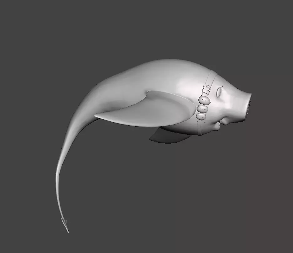 Hawk Sky Manta 3D Model 3D print model