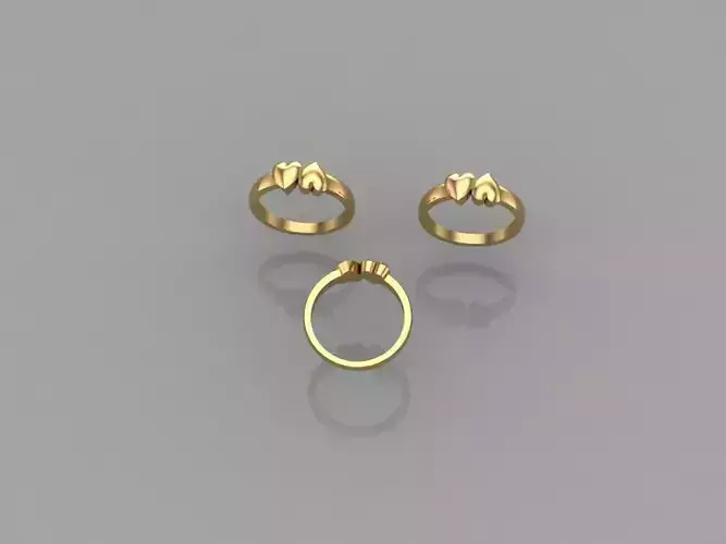 Engagement  Ring Propose Rings 3D print model 3D