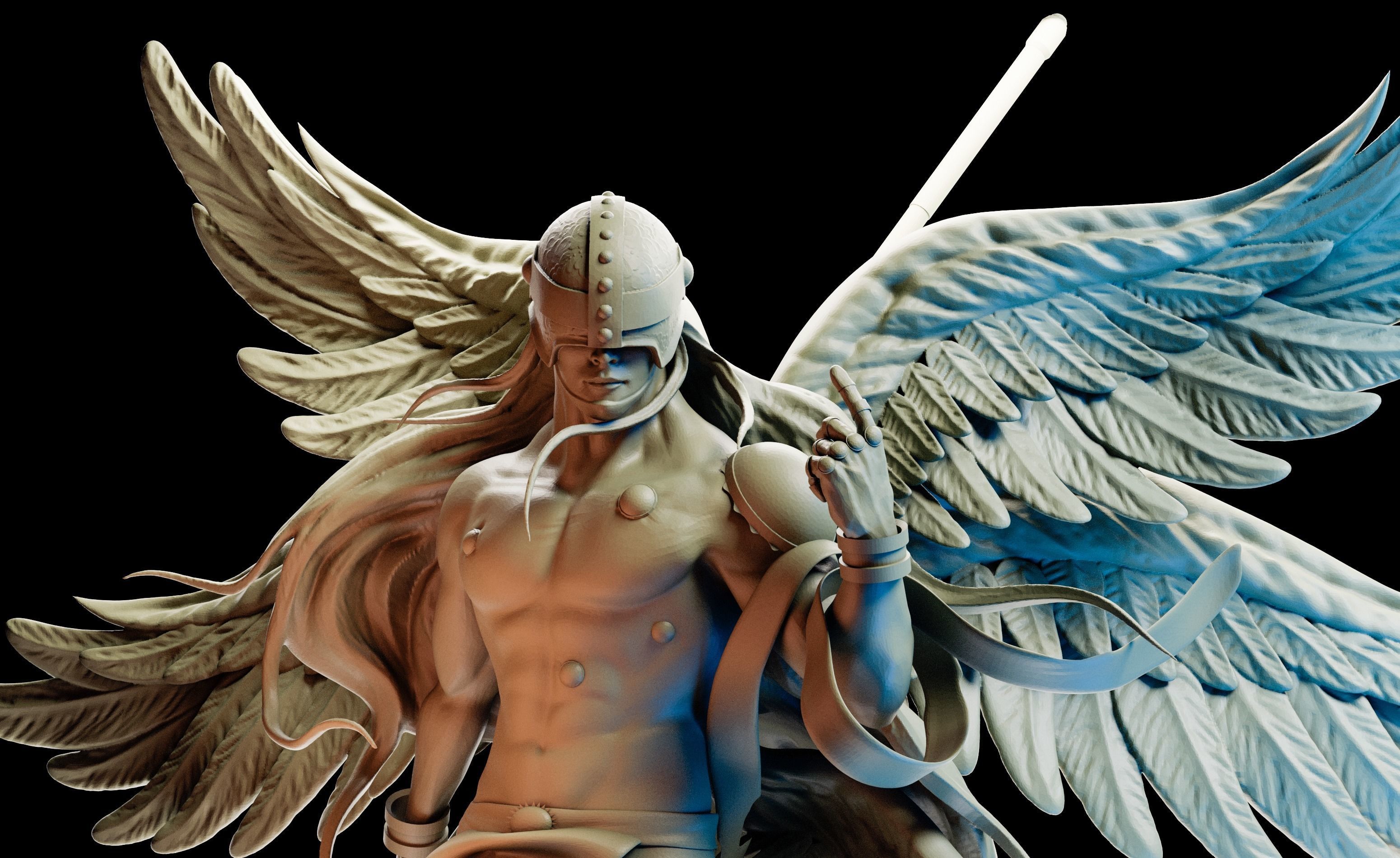 Angemon 3D print model_5