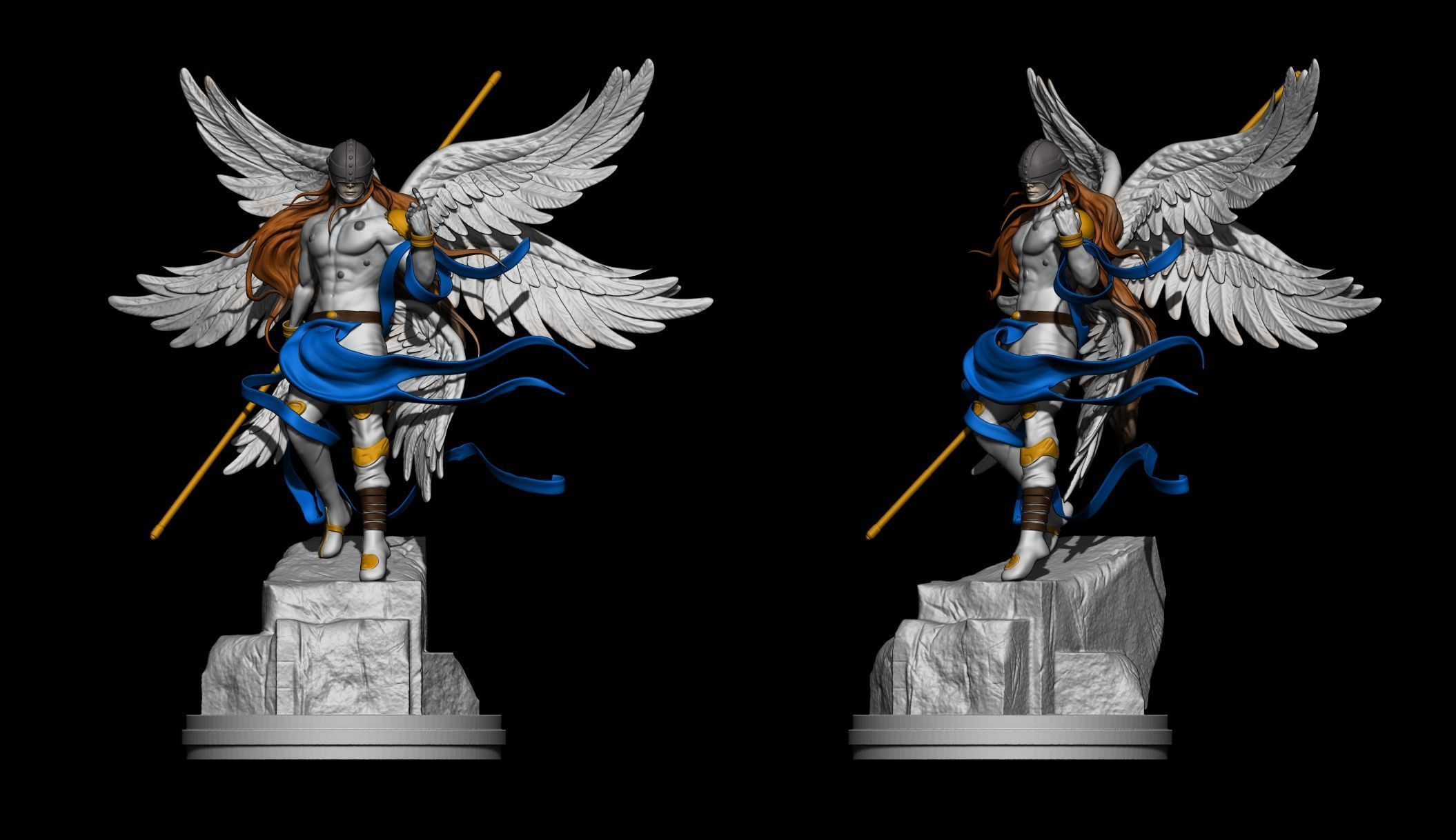 Angemon 3D print model_2