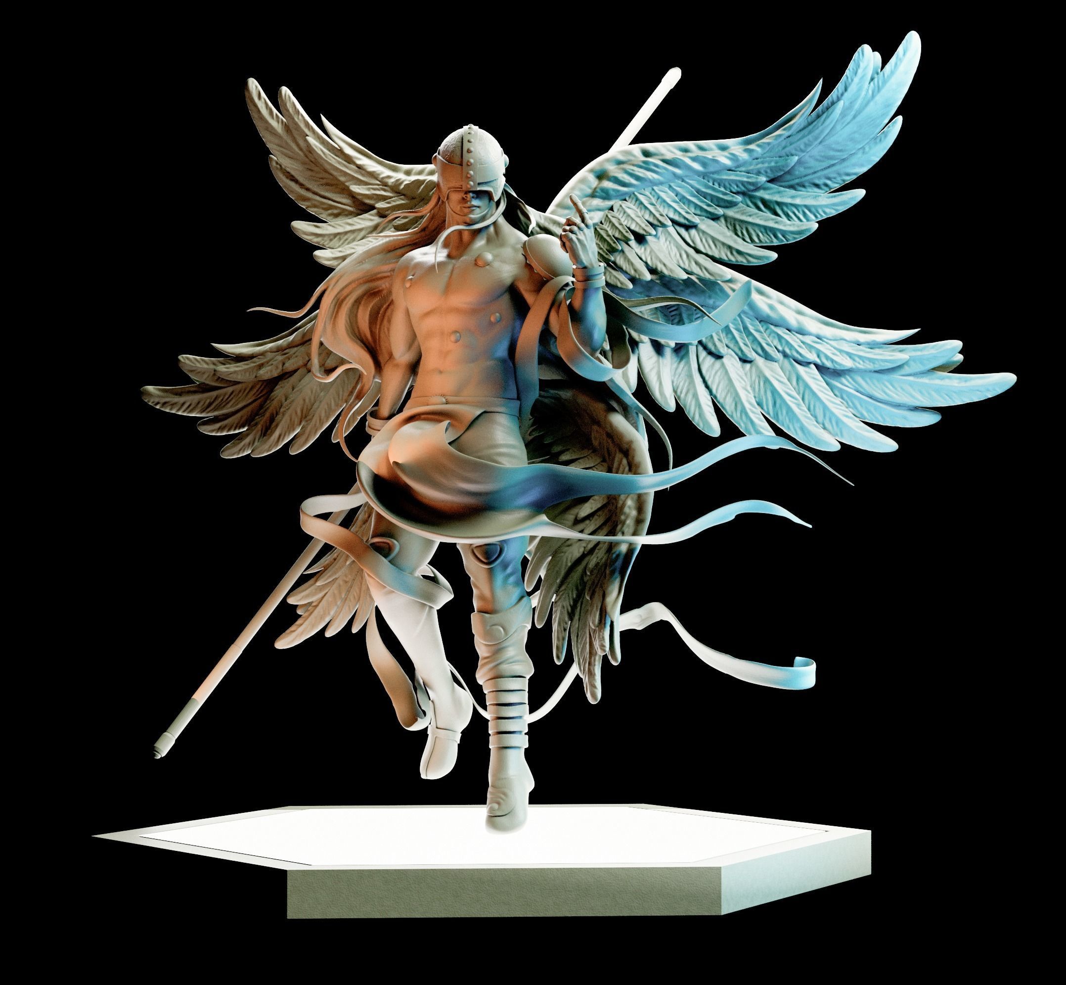Angemon 3D print model_4