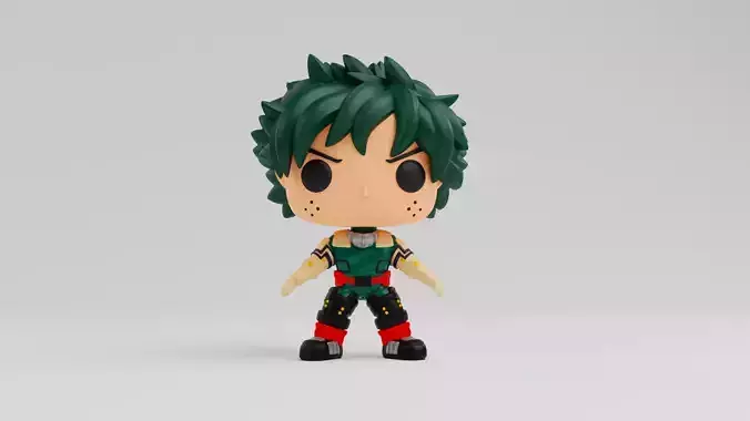 Izuku Midoriya Funko model from the anime my hero academia 3D print model