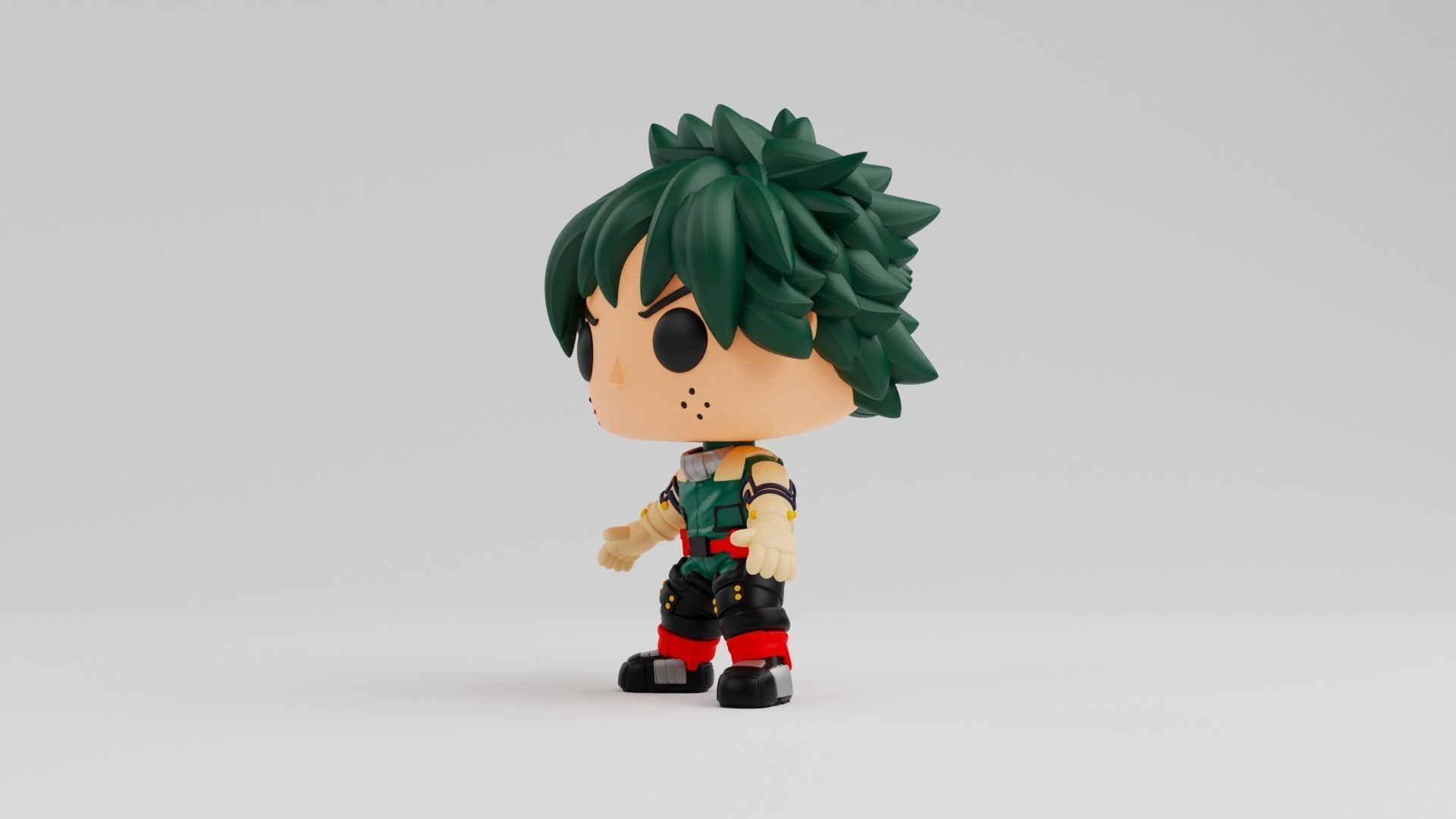 Izuku Midoriya Funko model from the anime my hero academia 3D print model_2
