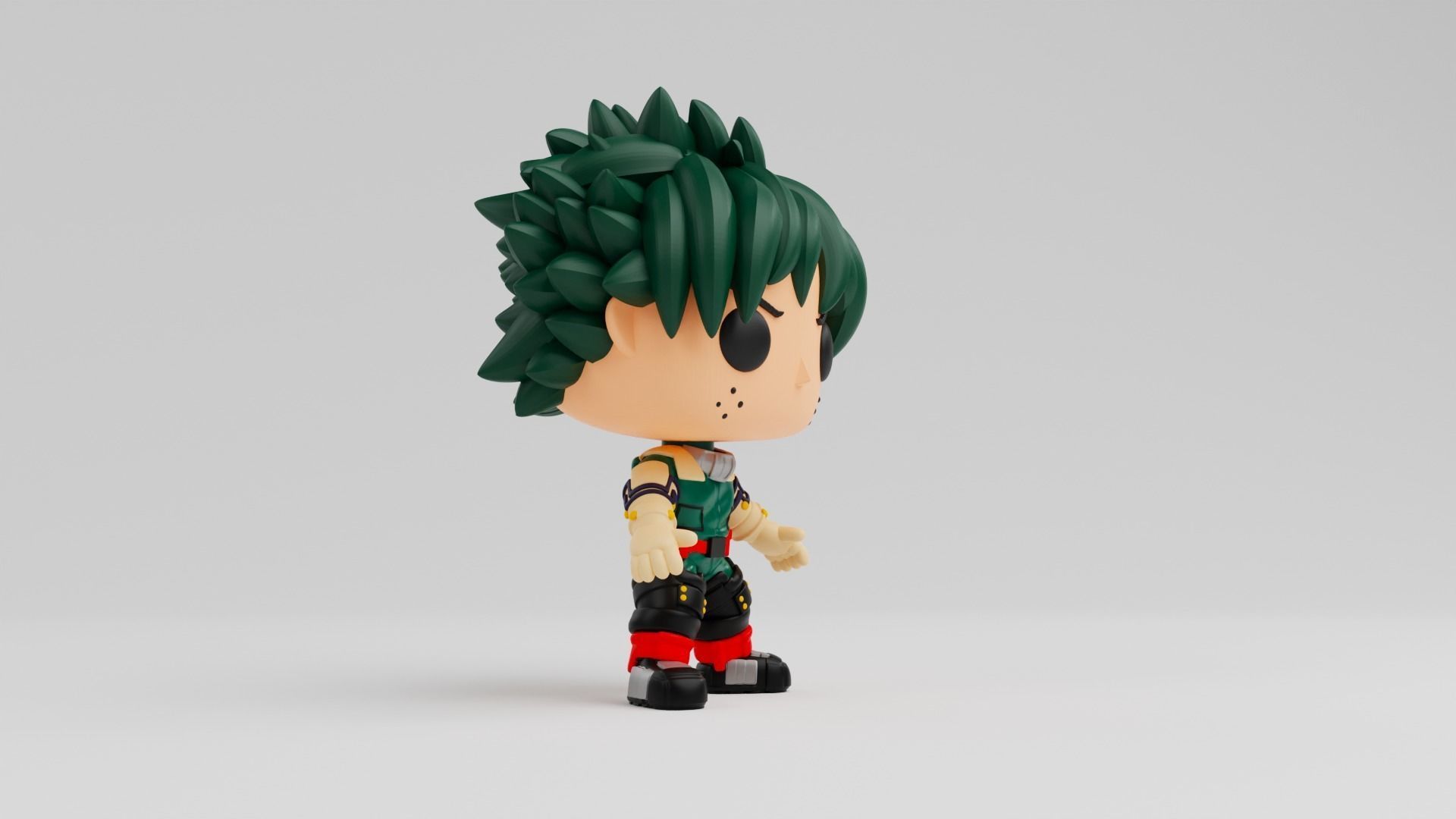 Izuku Midoriya Funko model from the anime my hero academia 3D print model_9