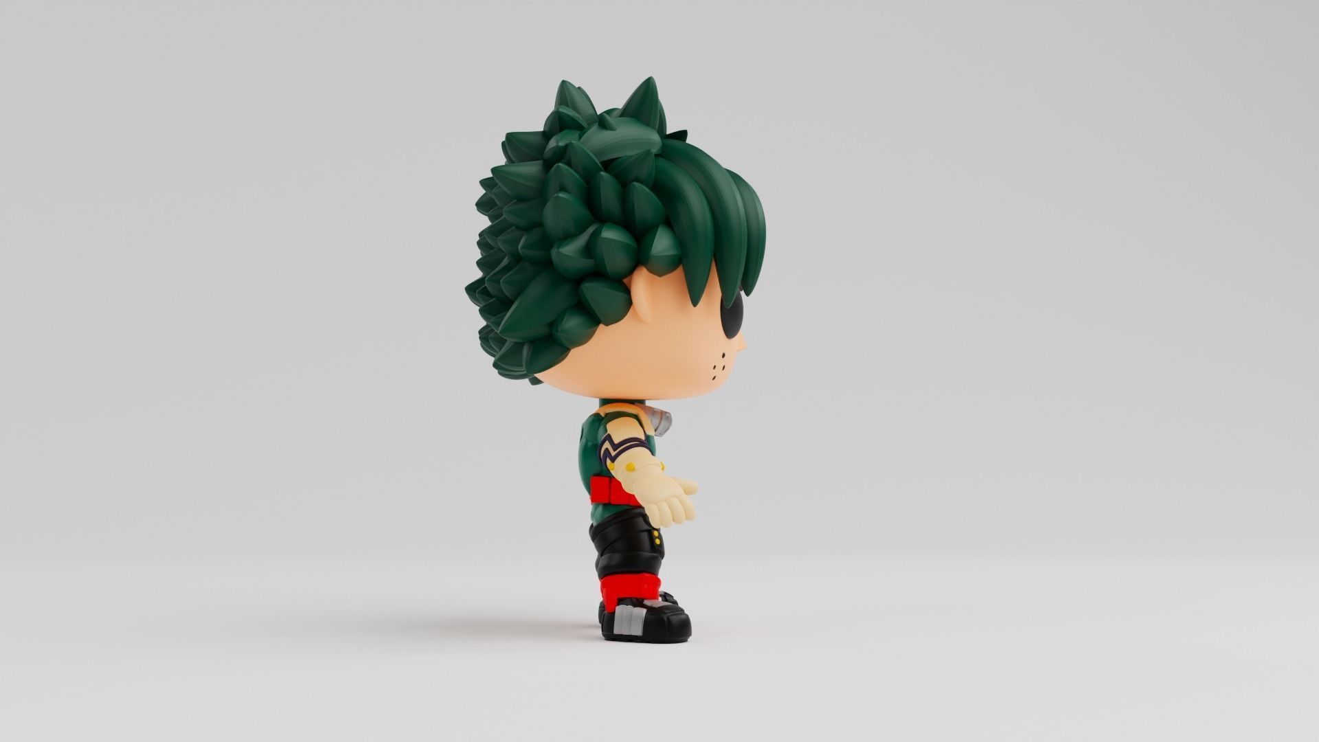 Izuku Midoriya Funko model from the anime my hero academia 3D print model_10