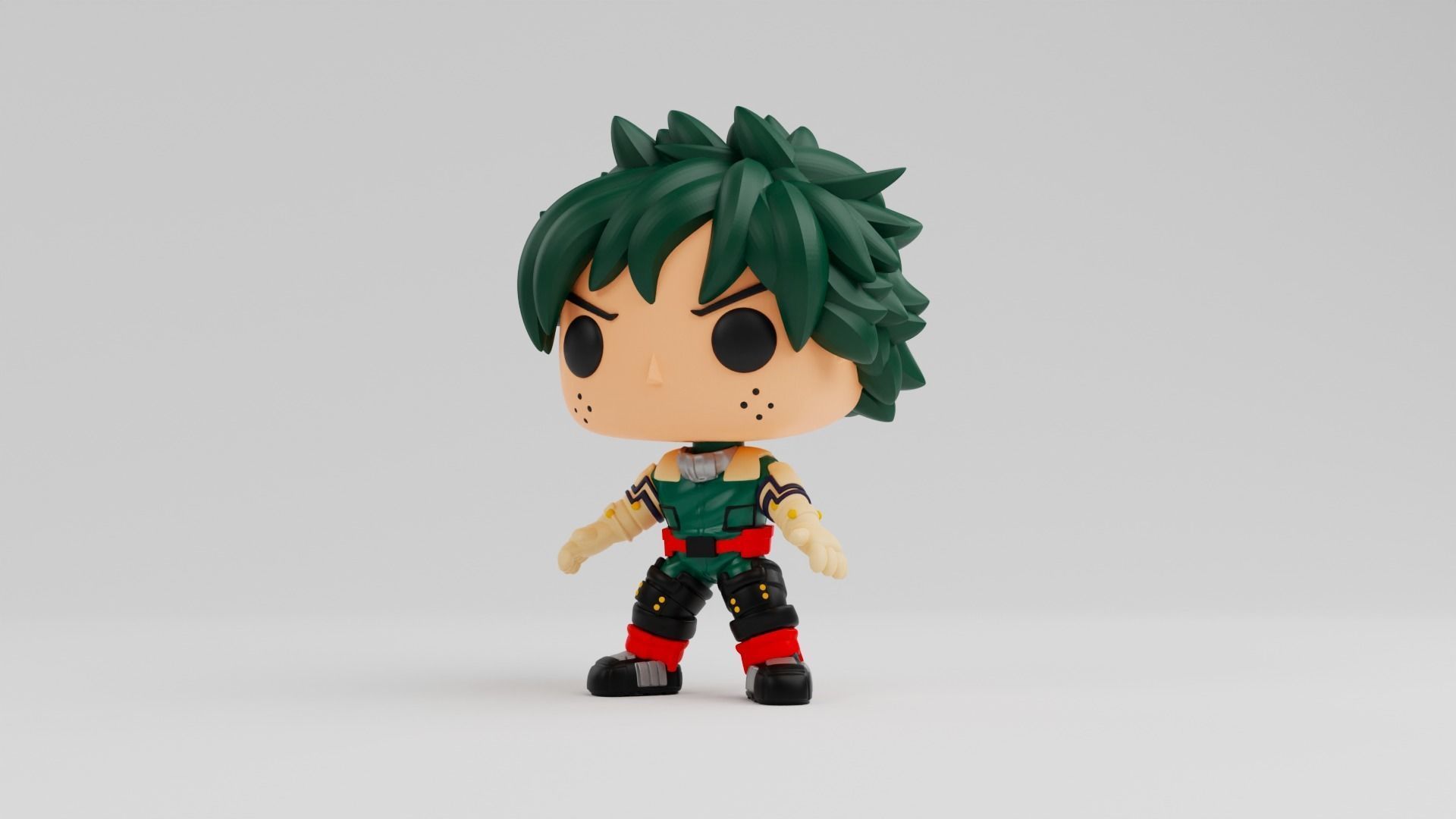 Izuku Midoriya Funko model from the anime my hero academia 3D print model_3