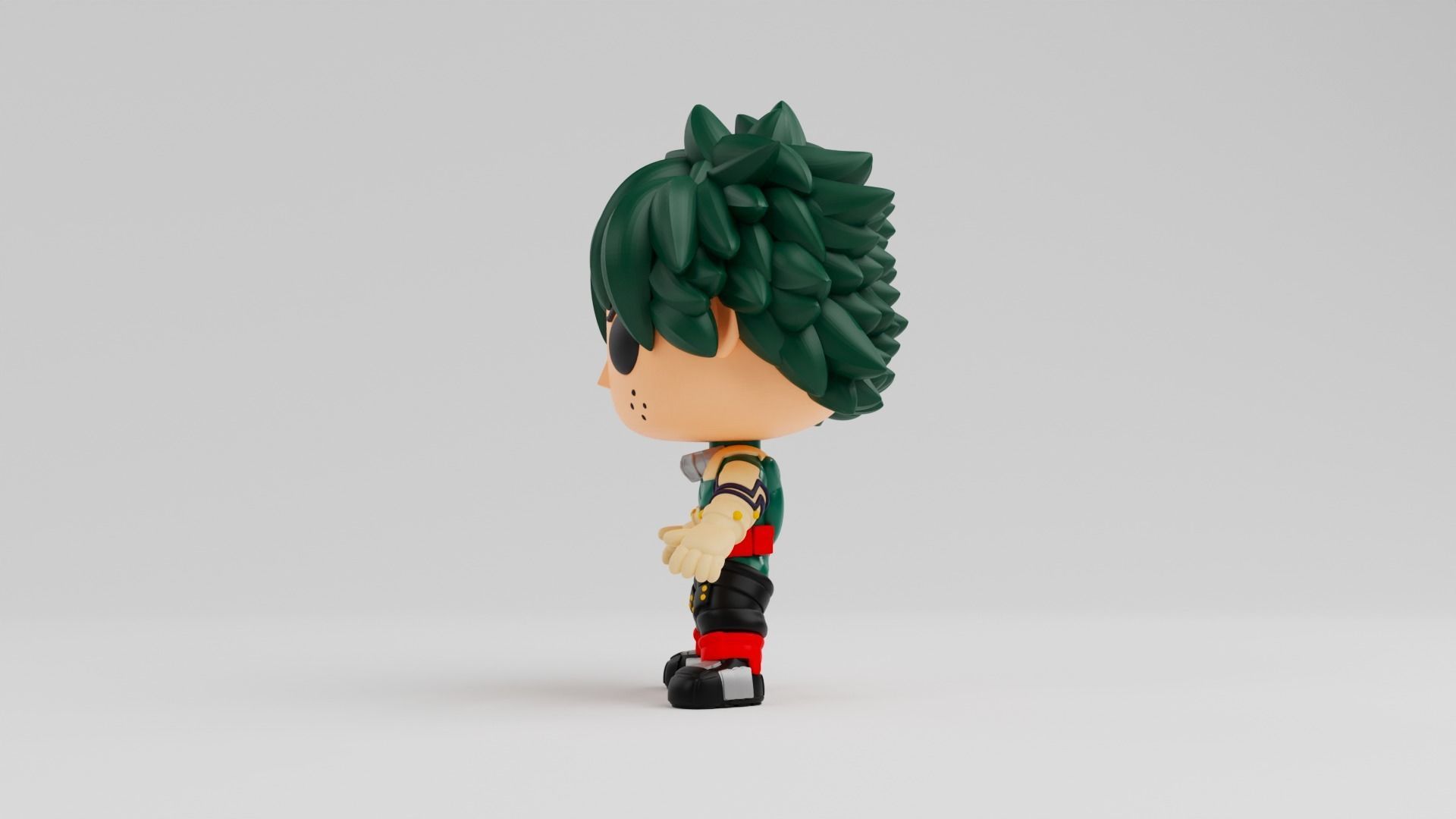 Izuku Midoriya Funko model from the anime my hero academia 3D print model_1