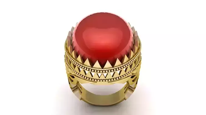 ITALIAN JEWELRY RING 3D PRINTABLE MODEL