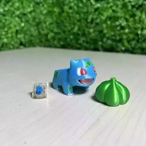 BULBASAUR KEYCAP SWITCH - FIDGET TOY - CHERRY MX 3D print model