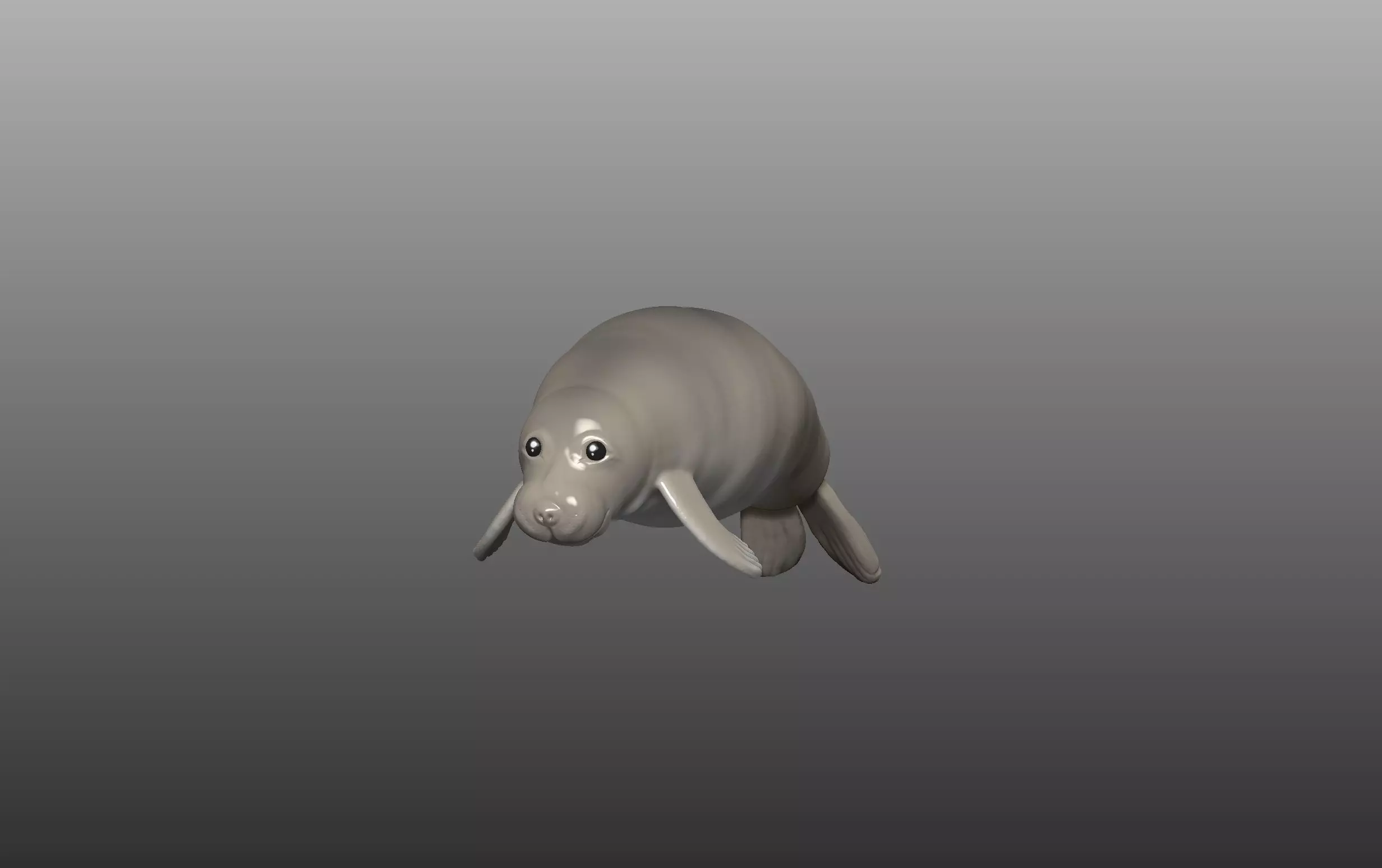Cute Sea Lion 3D model Free 3D print model
