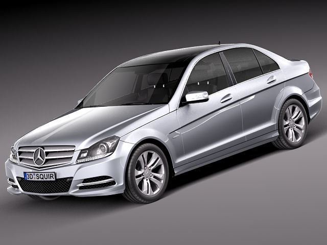 Mercedes-Benz C Class sedan 2012 3D Model 3D model