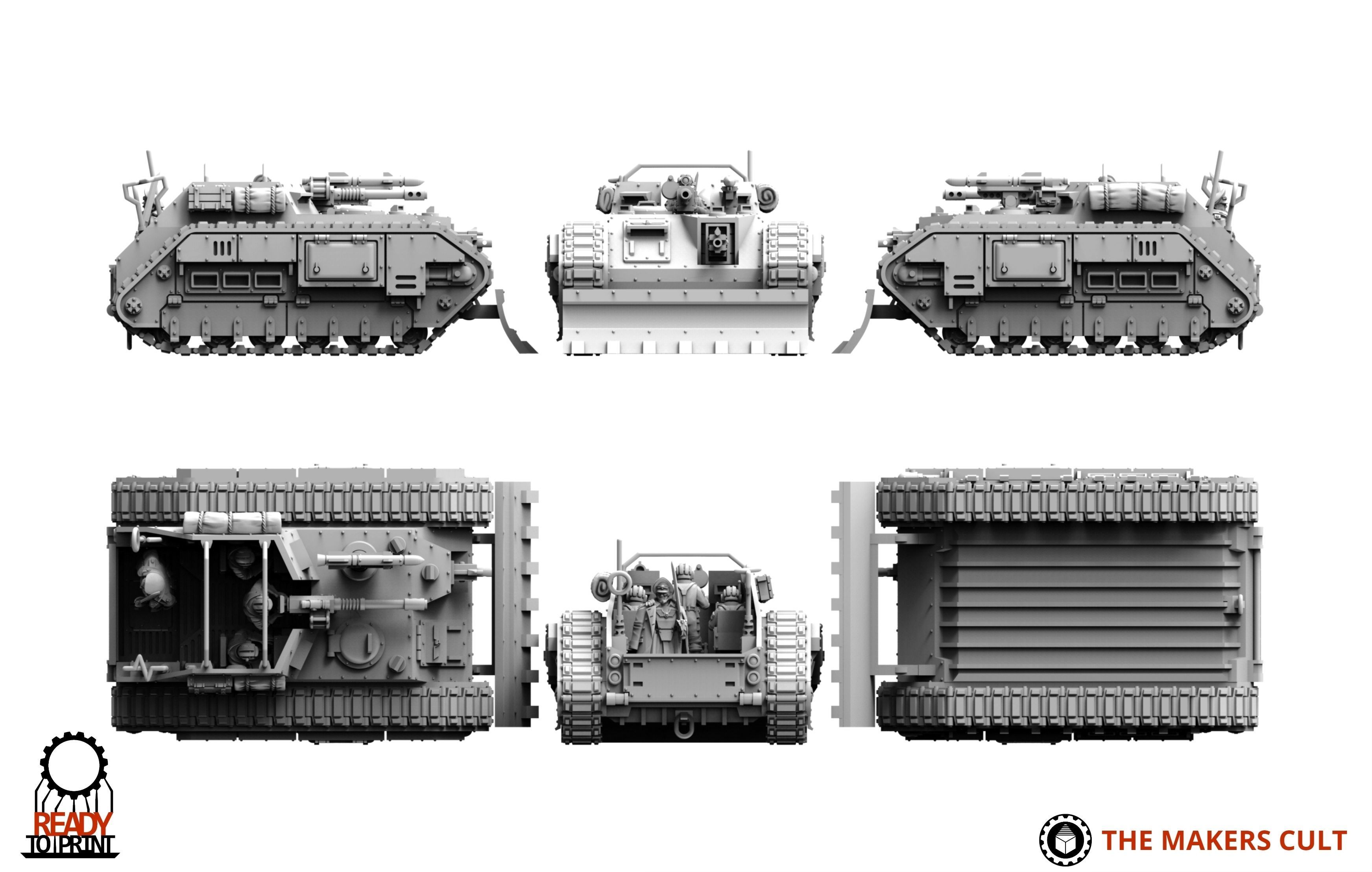 Universal Guard - Command Tank 3D print model_4