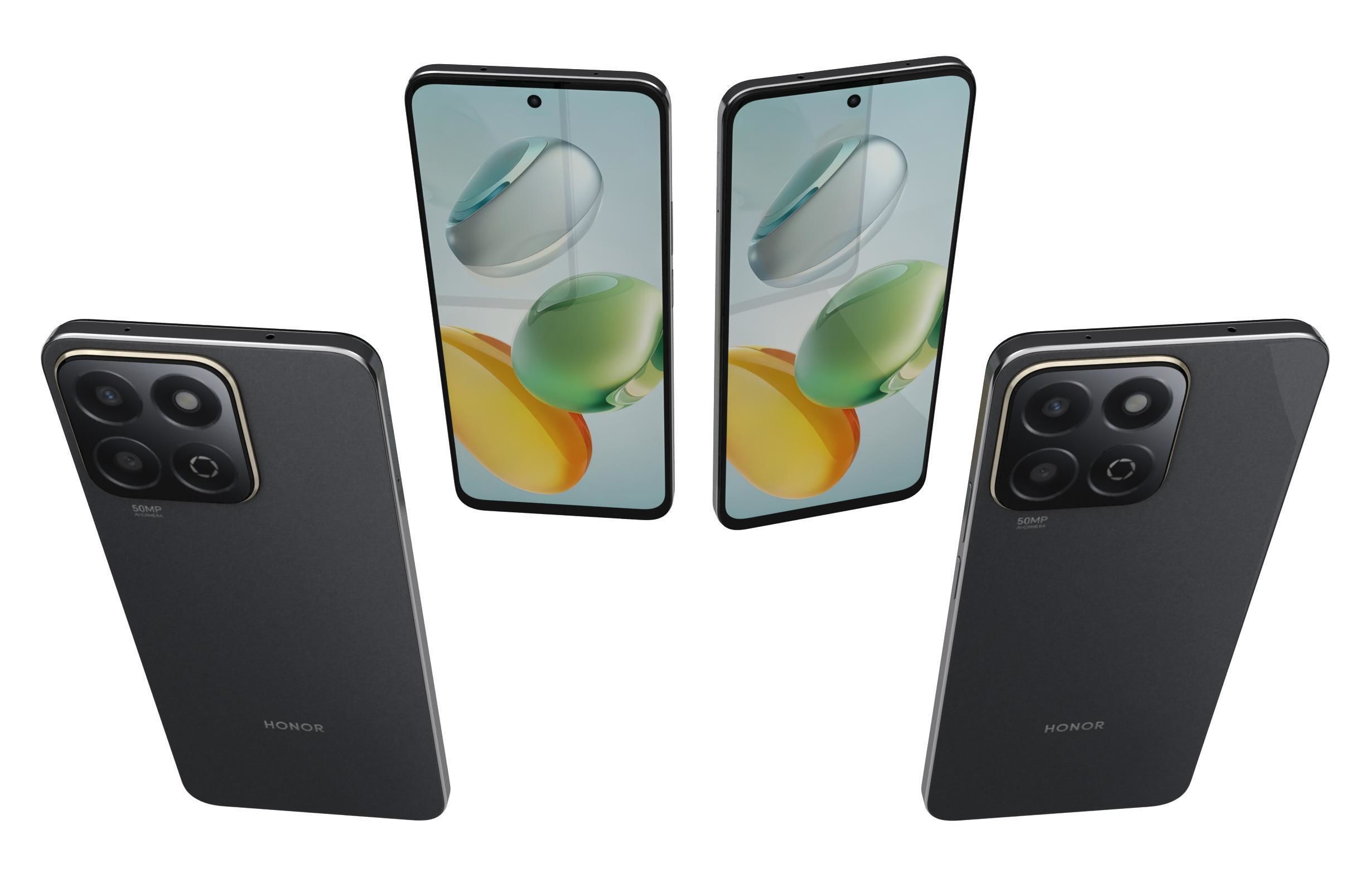 Honor Play 60 Plus Black 3D model_4