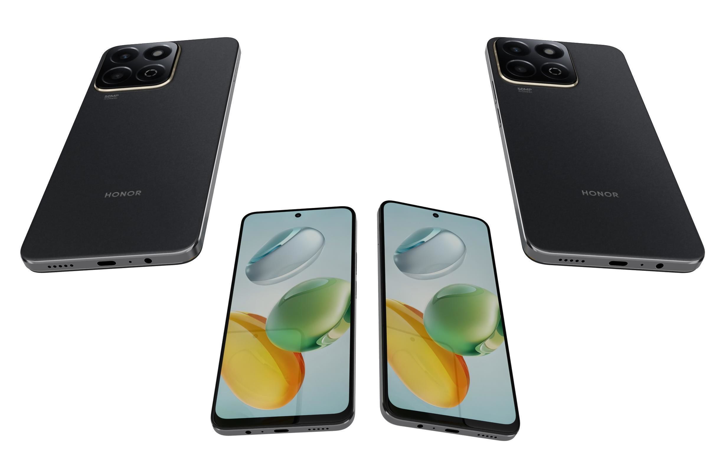 Honor Play 60 Plus Black 3D model_5