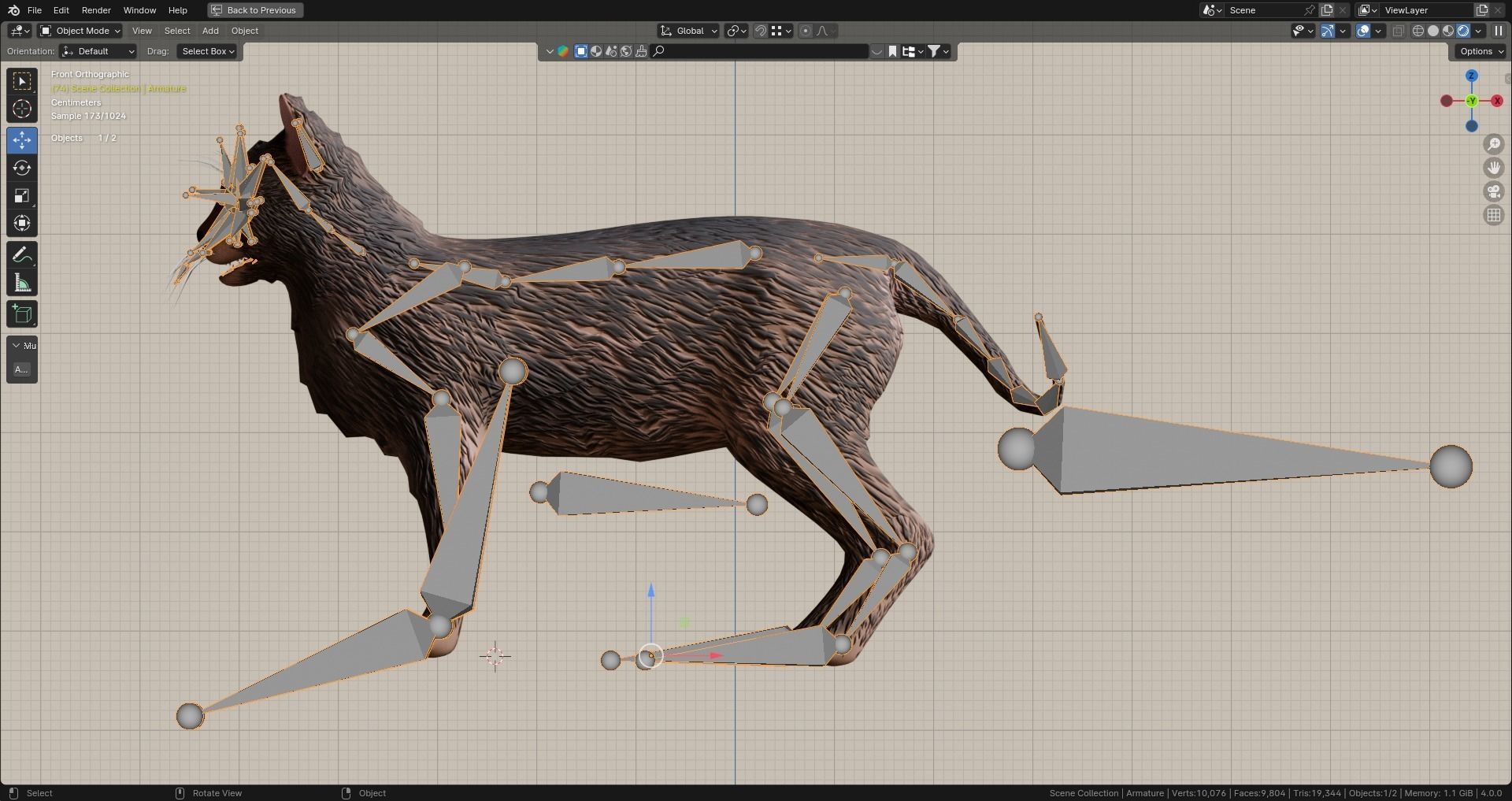 Low Poly - Stylized cats - Lykoi Cat Low-poly 3D model_5