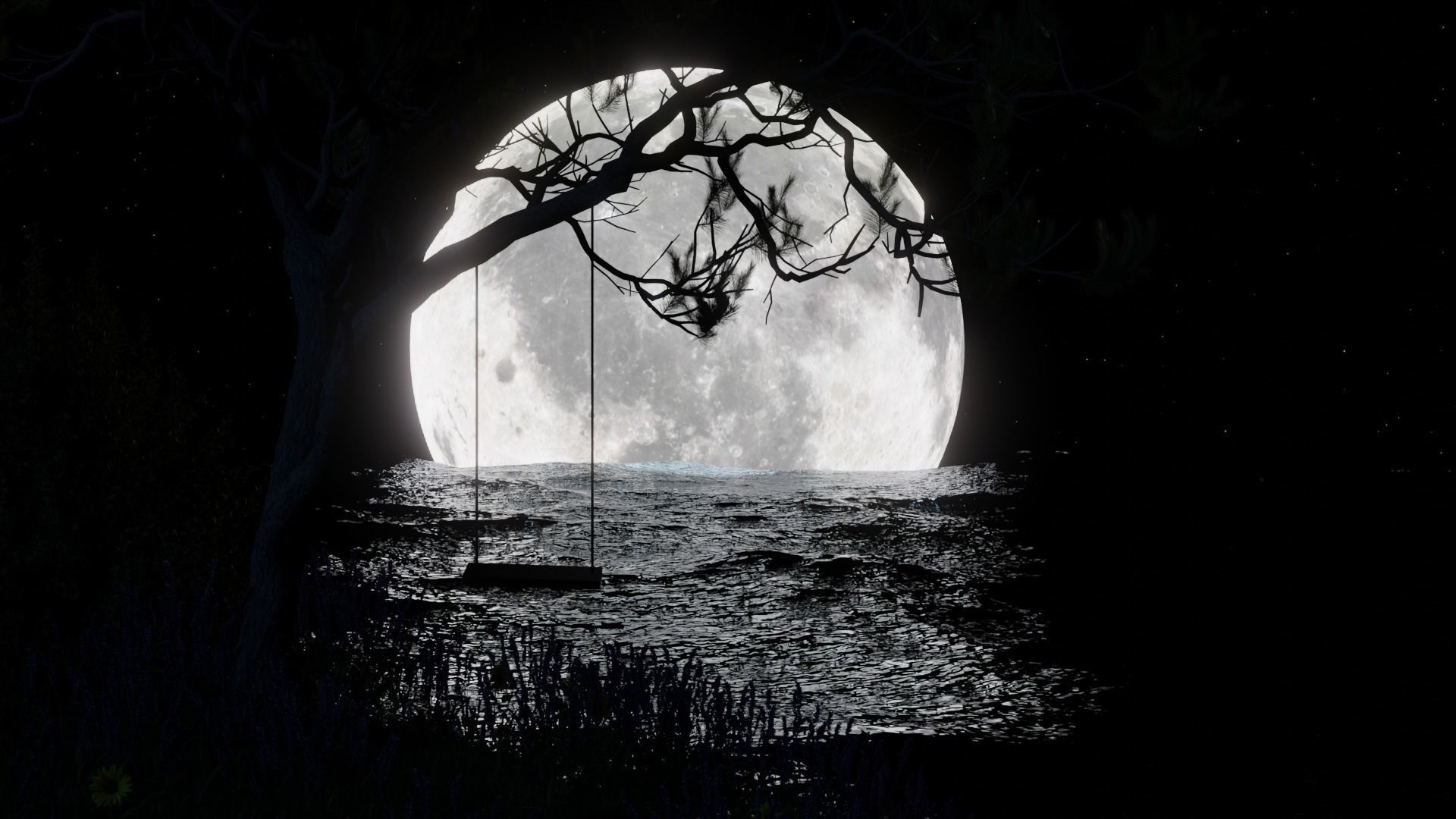 Moon Night 3D model_14