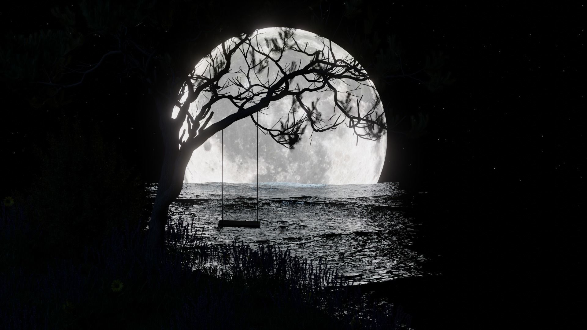 Moon Night 3D model_13
