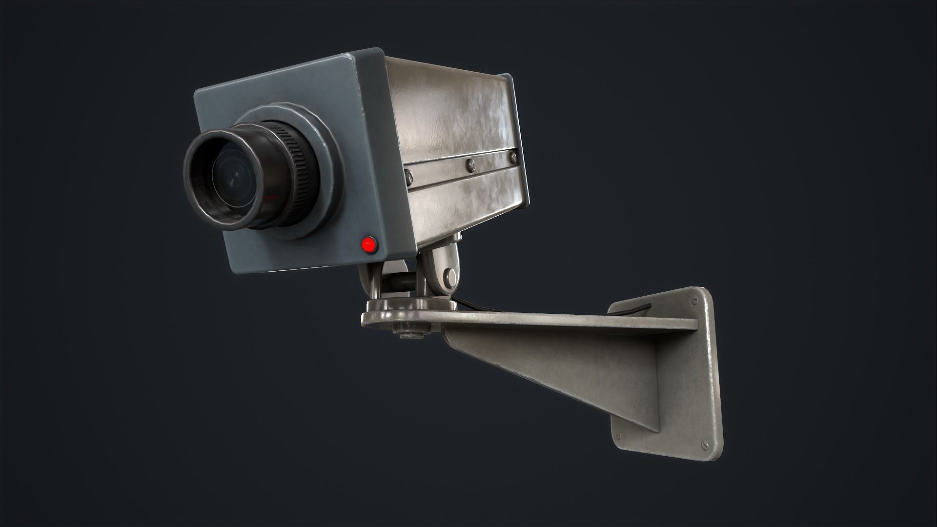 Security camera Low-poly 3D model_1