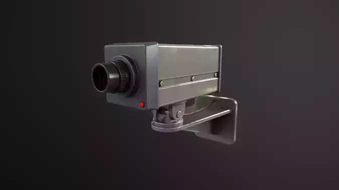 Security camera Low-poly 3D model