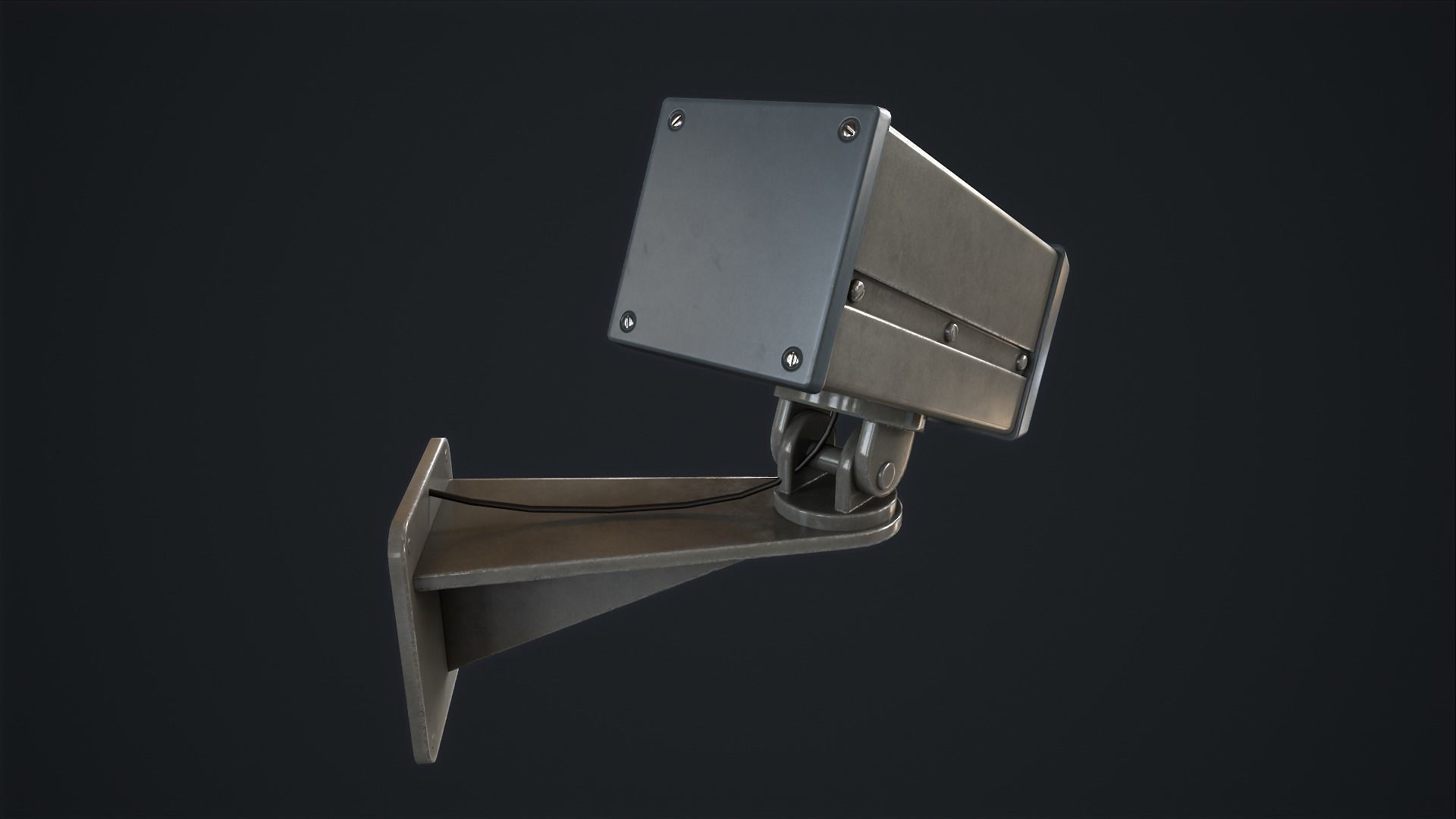 Security camera Low-poly 3D model_9