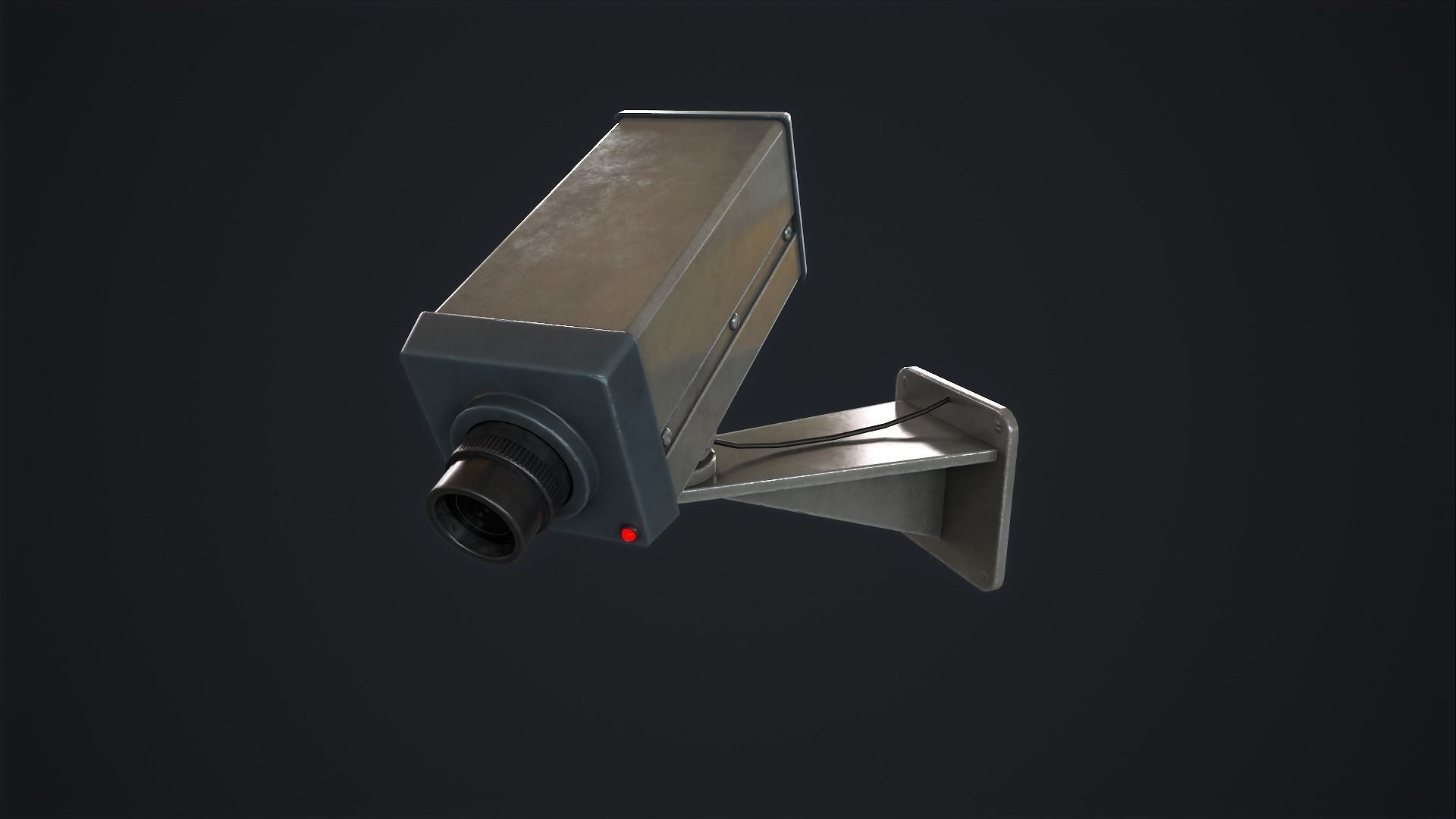 Security camera Low-poly 3D model_7