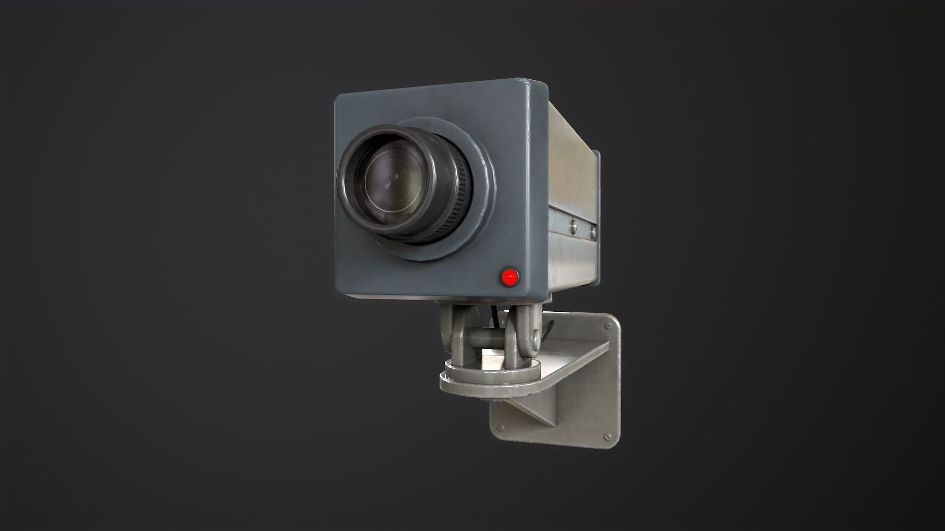 Security camera Low-poly 3D model_3