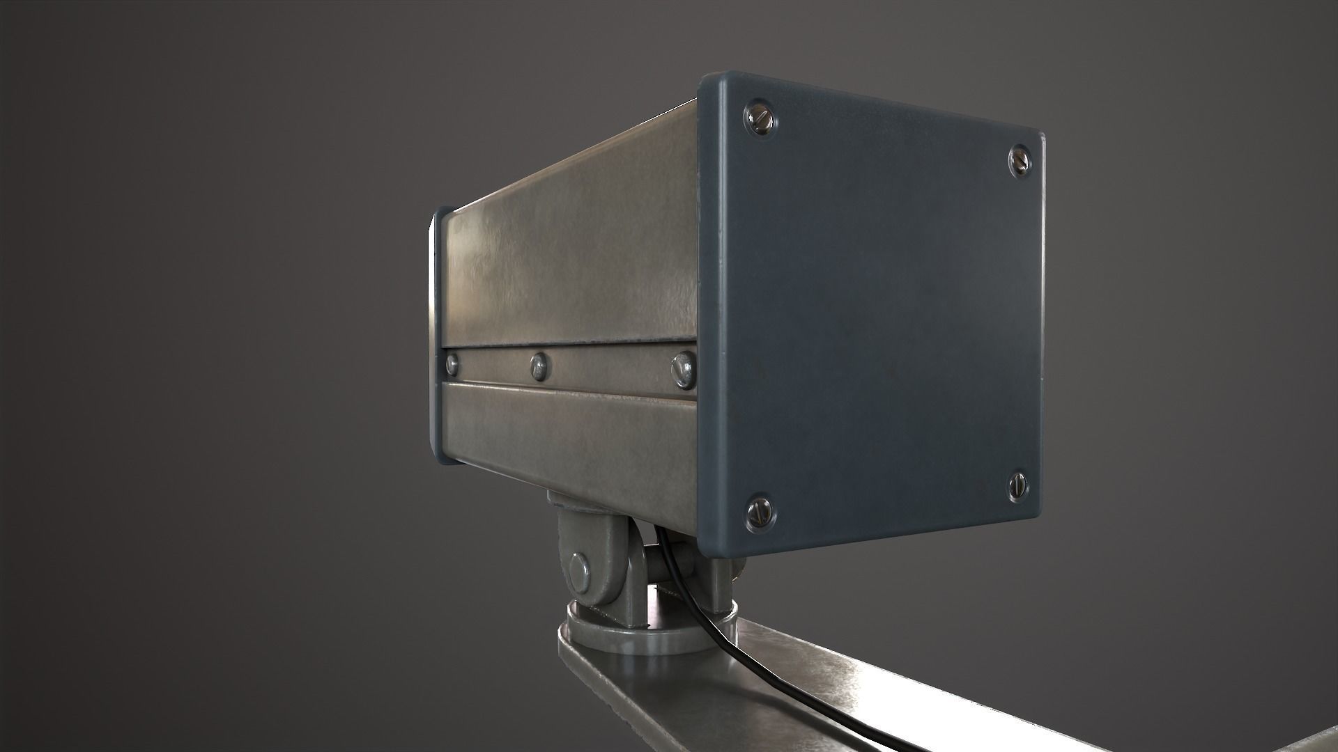 Security camera Low-poly 3D model_4