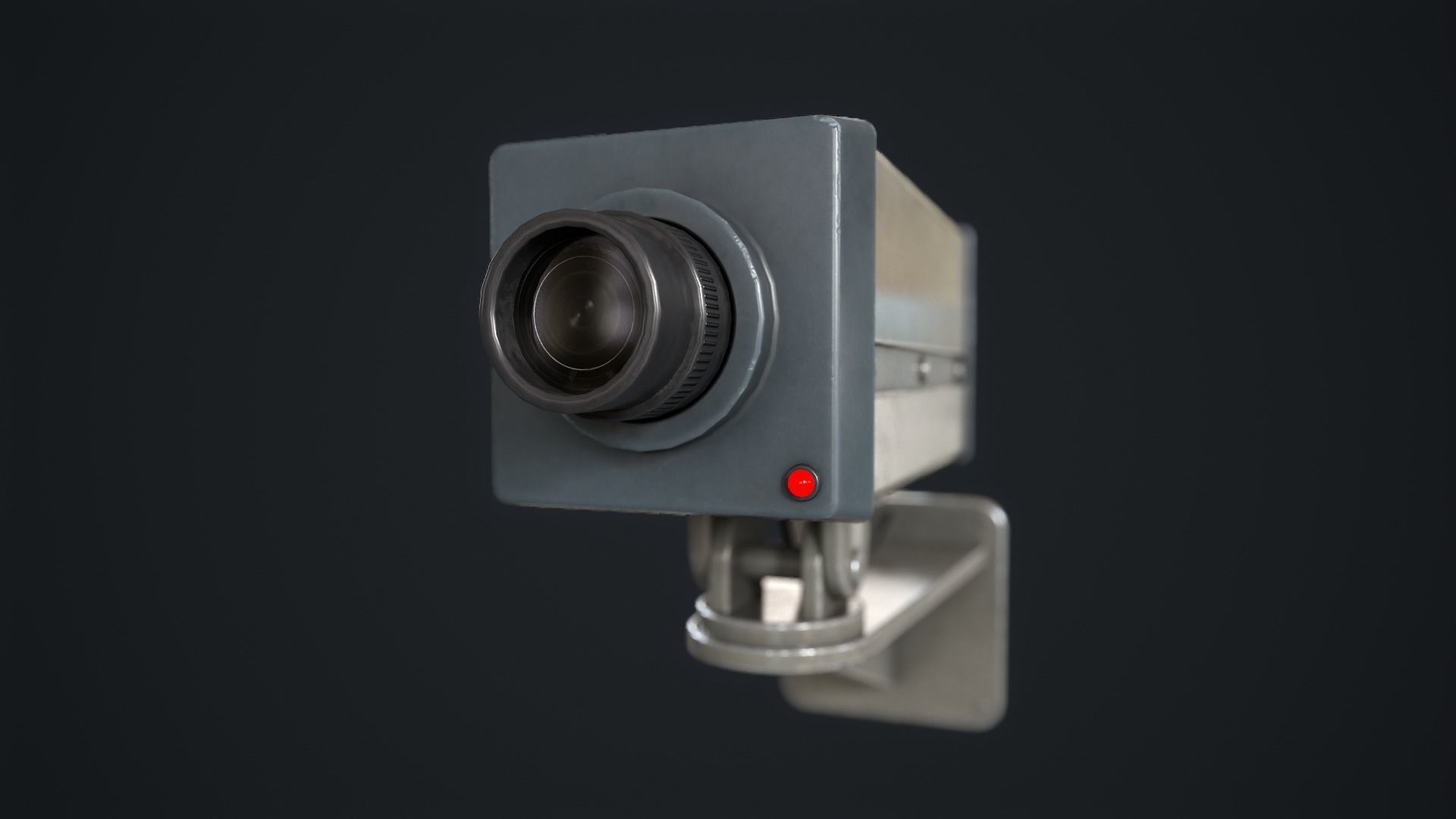 Security camera Low-poly 3D model_6