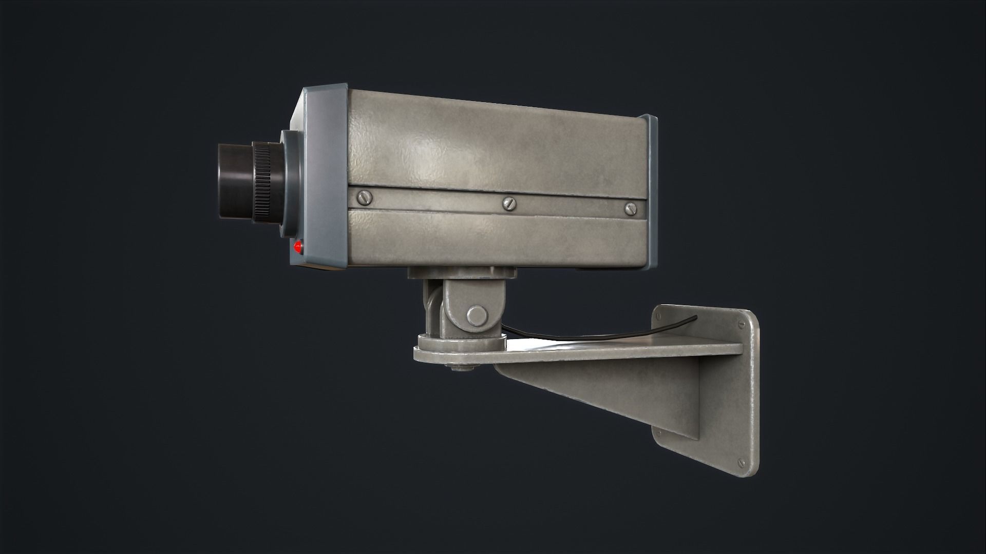 Security camera Low-poly 3D model_5