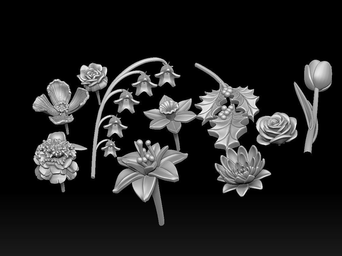FLOWERS 3D print model_28