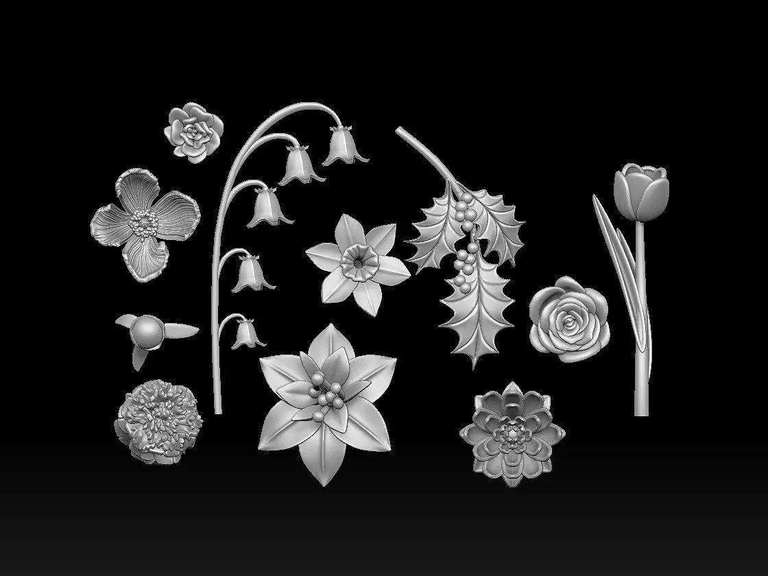 FLOWERS 3D print model