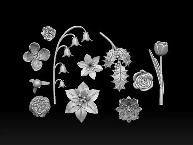 FLOWERS 3D print model