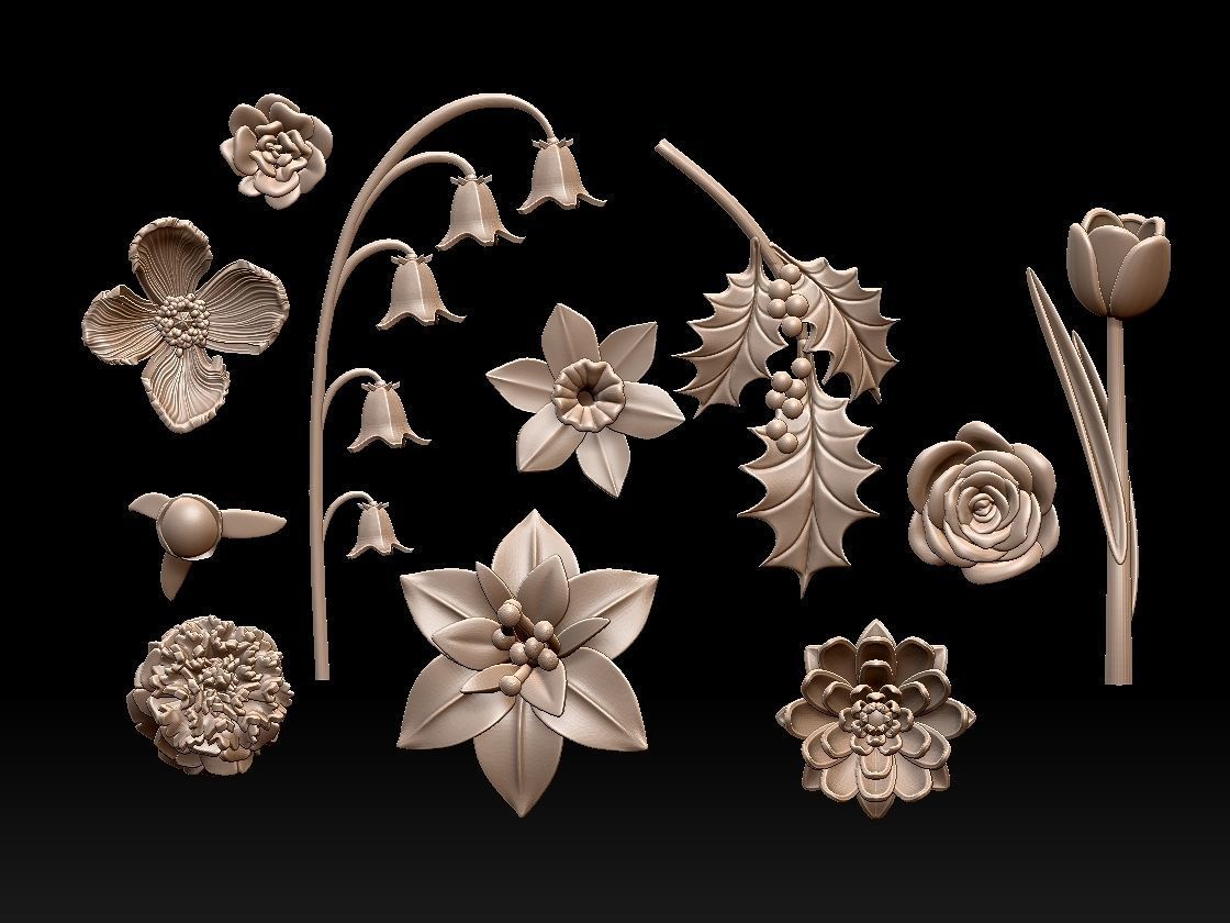FLOWERS 3D print model_49