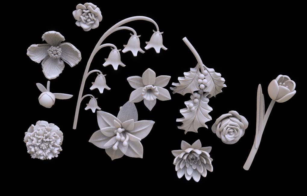 FLOWERS 3D print model_48