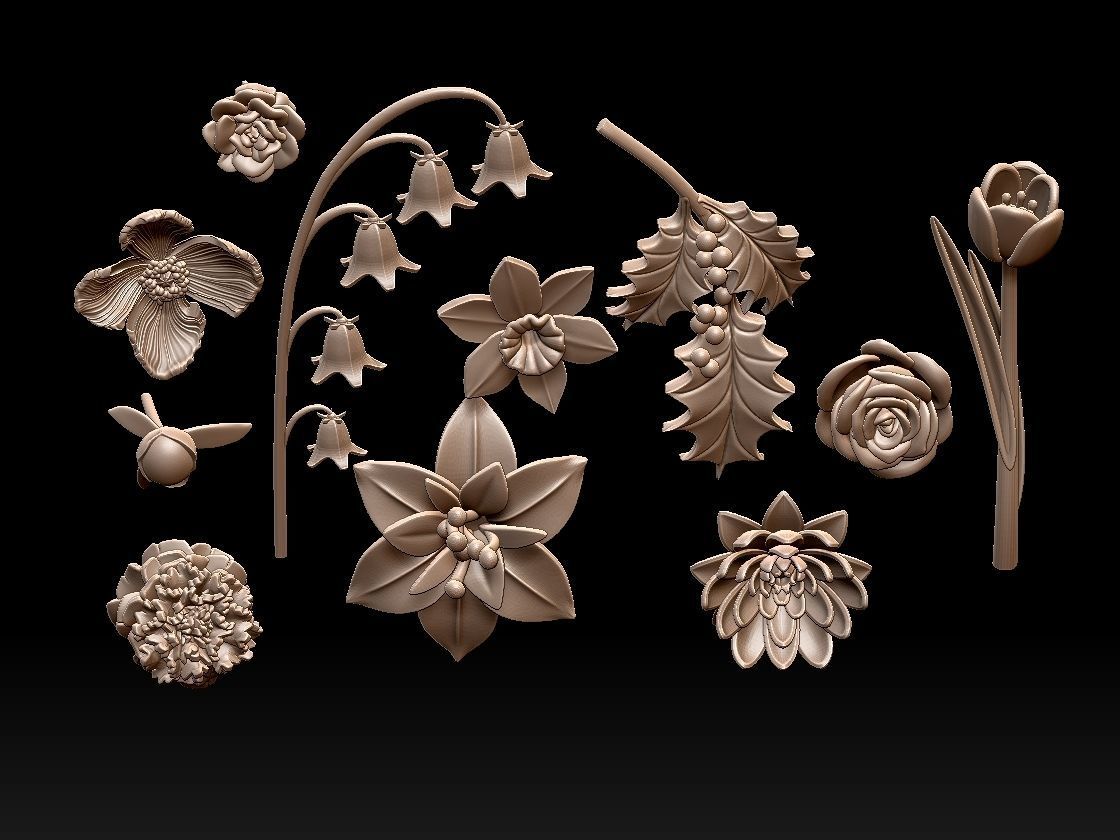 FLOWERS 3D print model_30