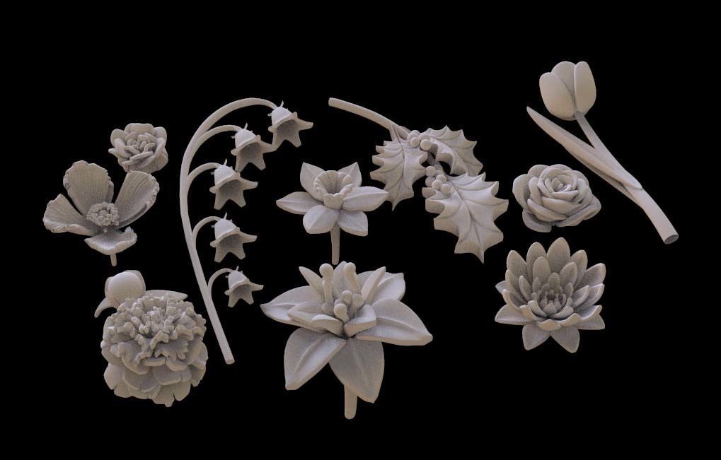 FLOWERS 3D print model_18