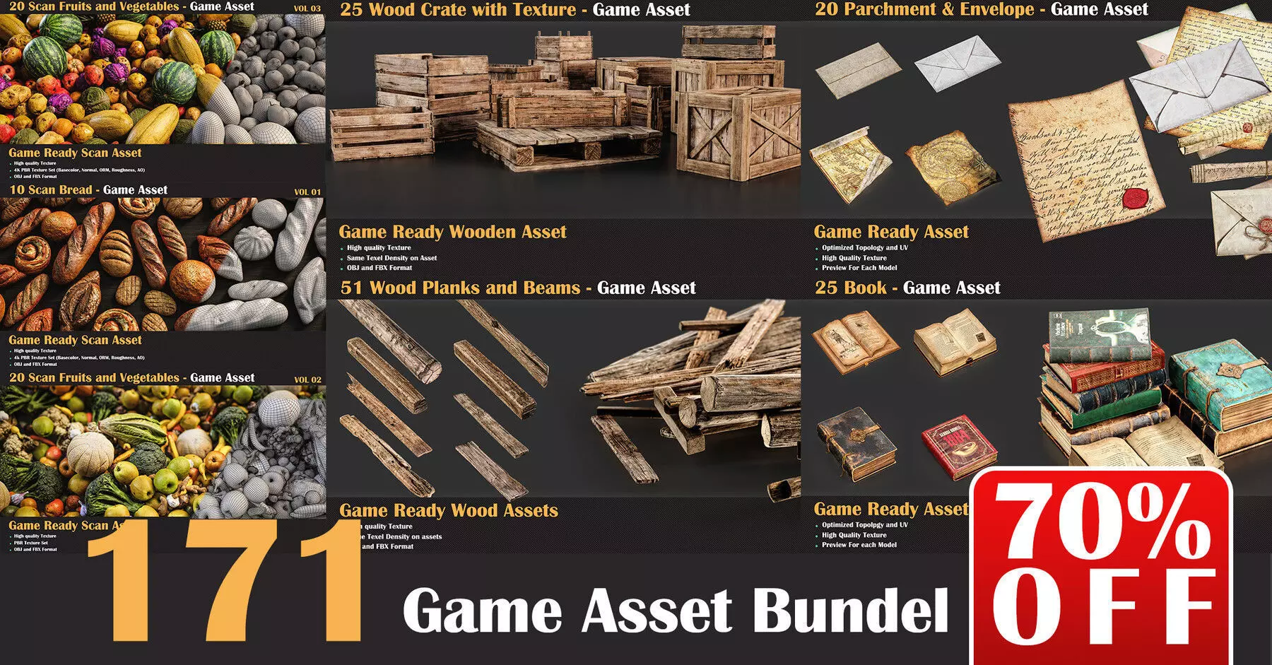171 Environment Game Asset Bundle   3D model_0