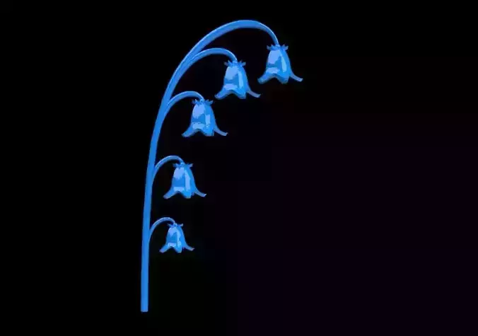 Campanula flowers 3D print model